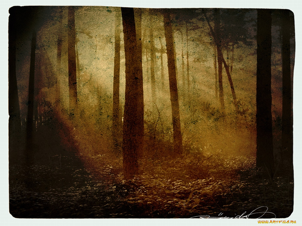 рисованные, природа