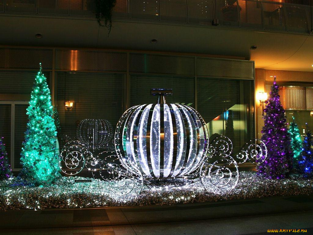 праздничные, новогодние, пейзажи