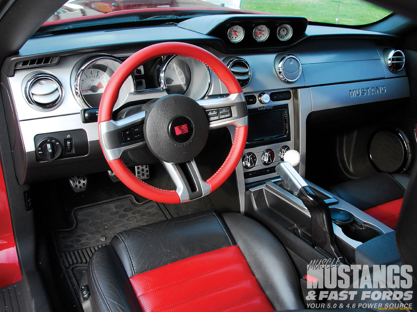 2005, ford, mustang, gt, автомобили, спидометры, торпедо