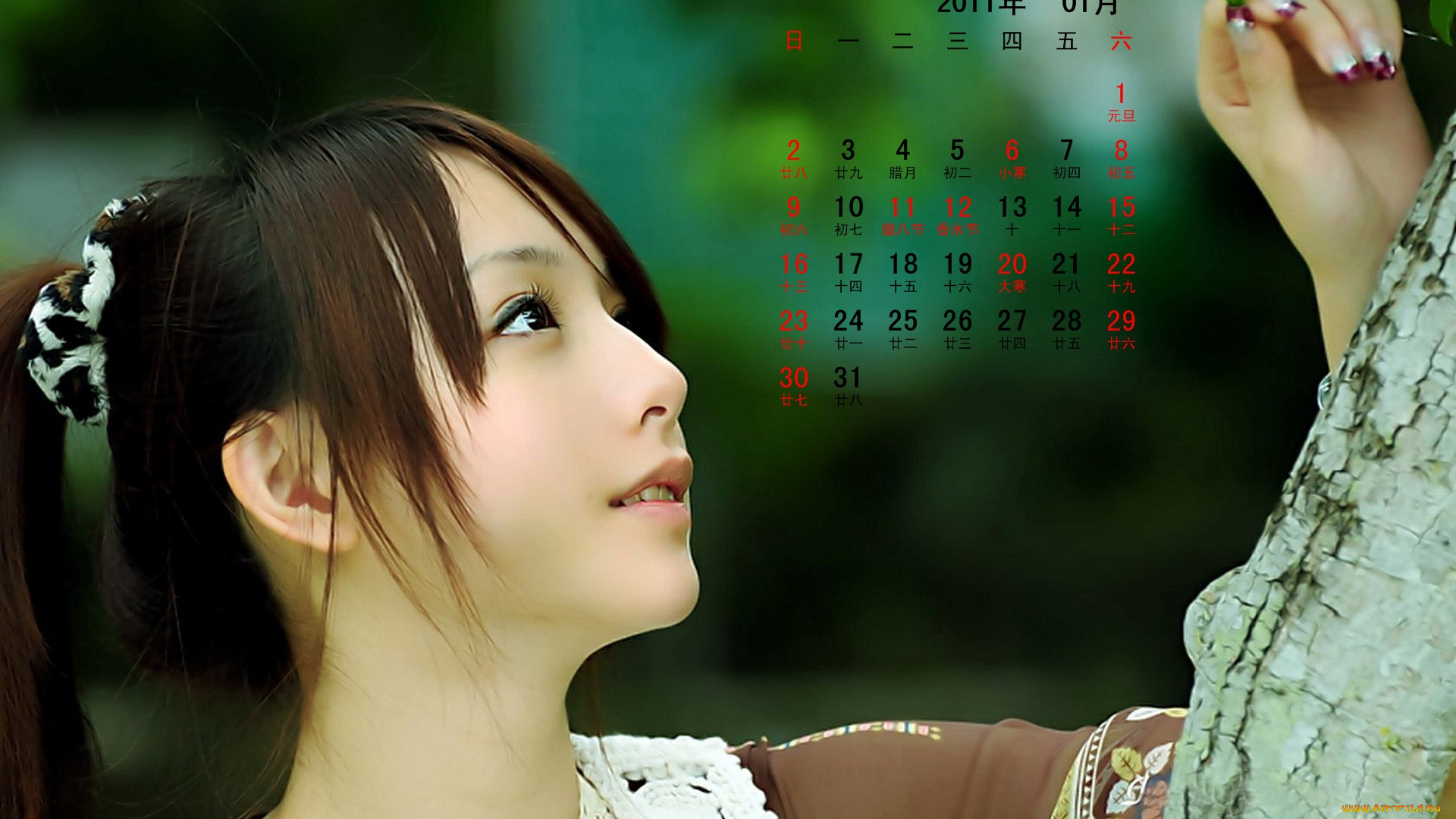 календари, девушки