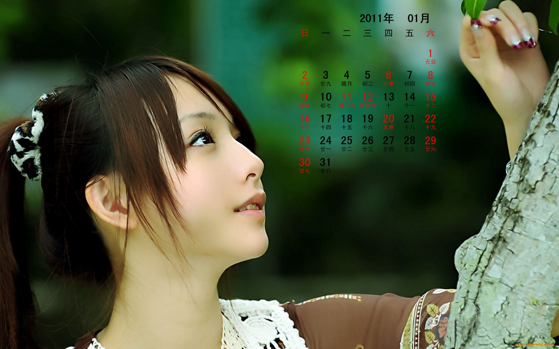 календари, девушки