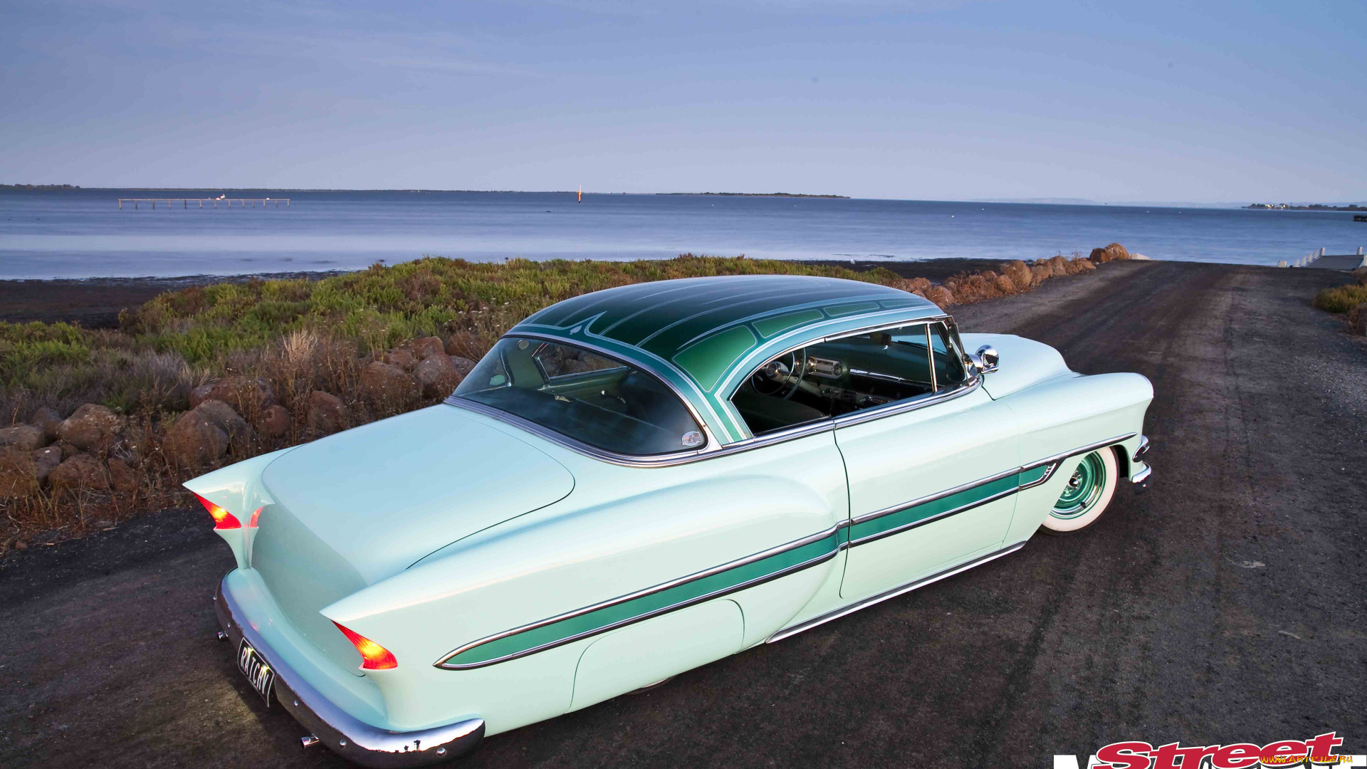 автомобили, custom, classic, car, blue, car, classic