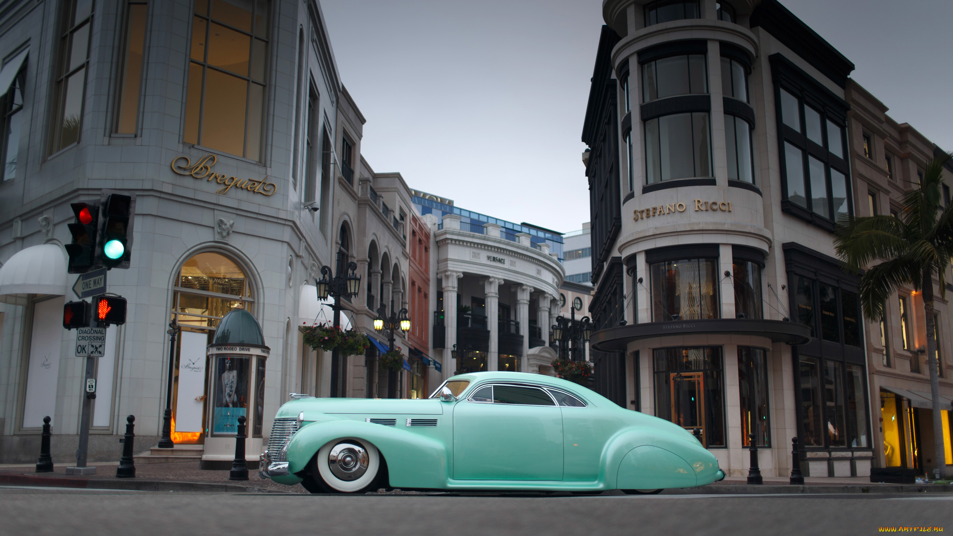 автомобили, custom, classic, car, blue, car, classic