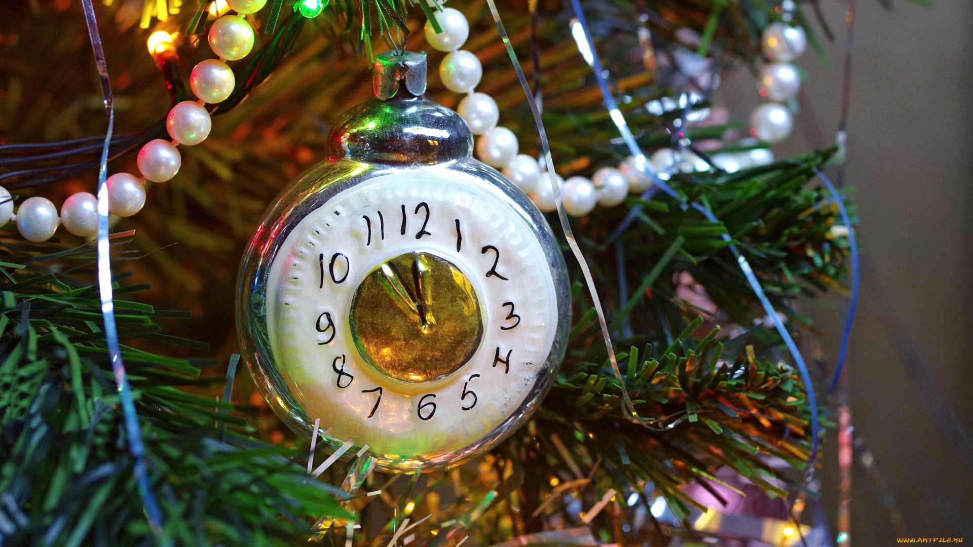 праздничные, украшения, часы