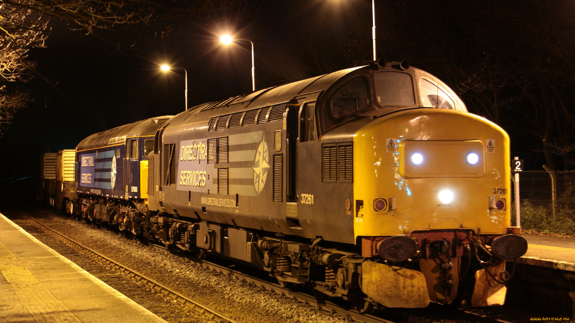 техника, локомотивы, ночь, станция, локомотив