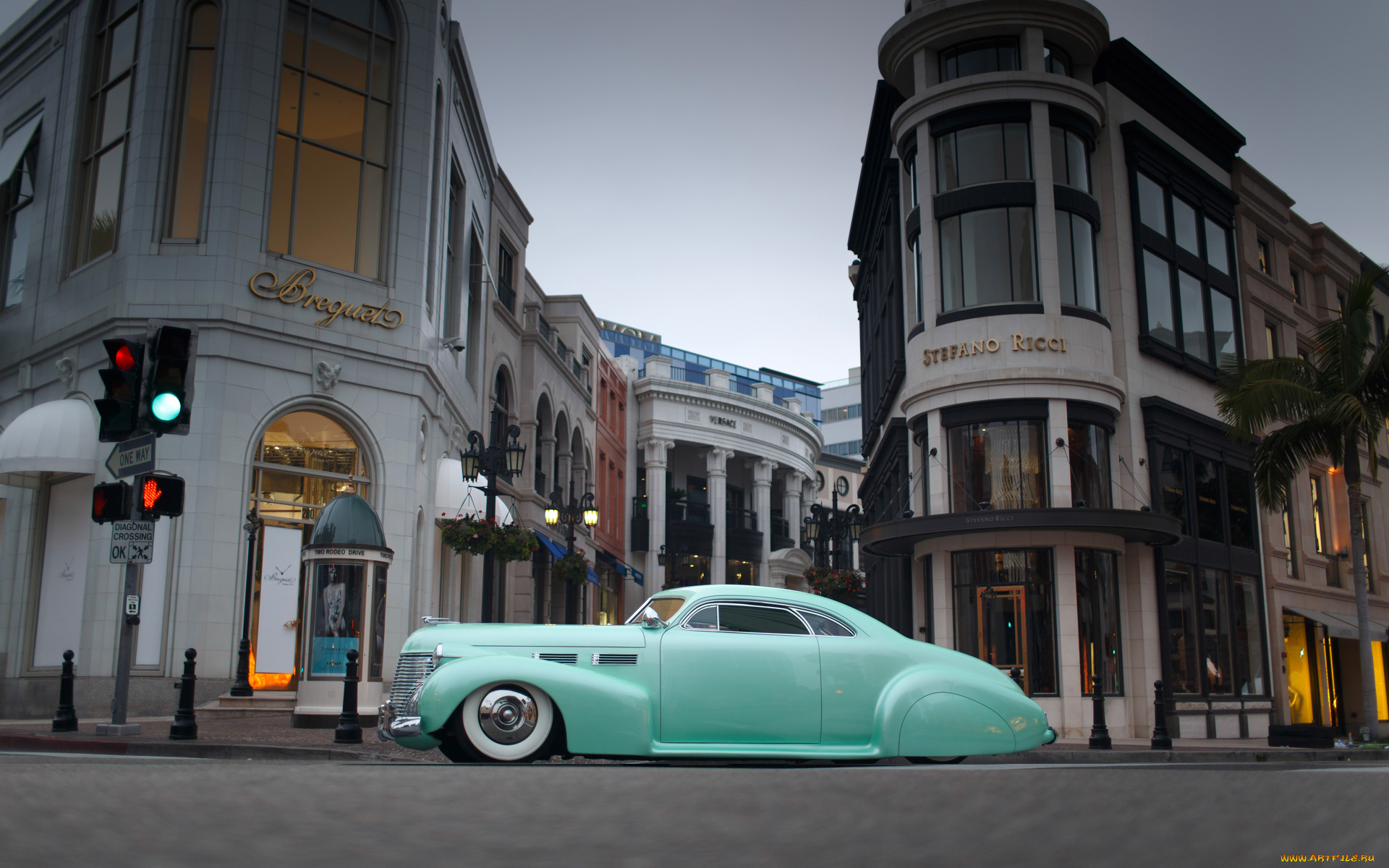 автомобили, custom, classic, car, blue, car, classic