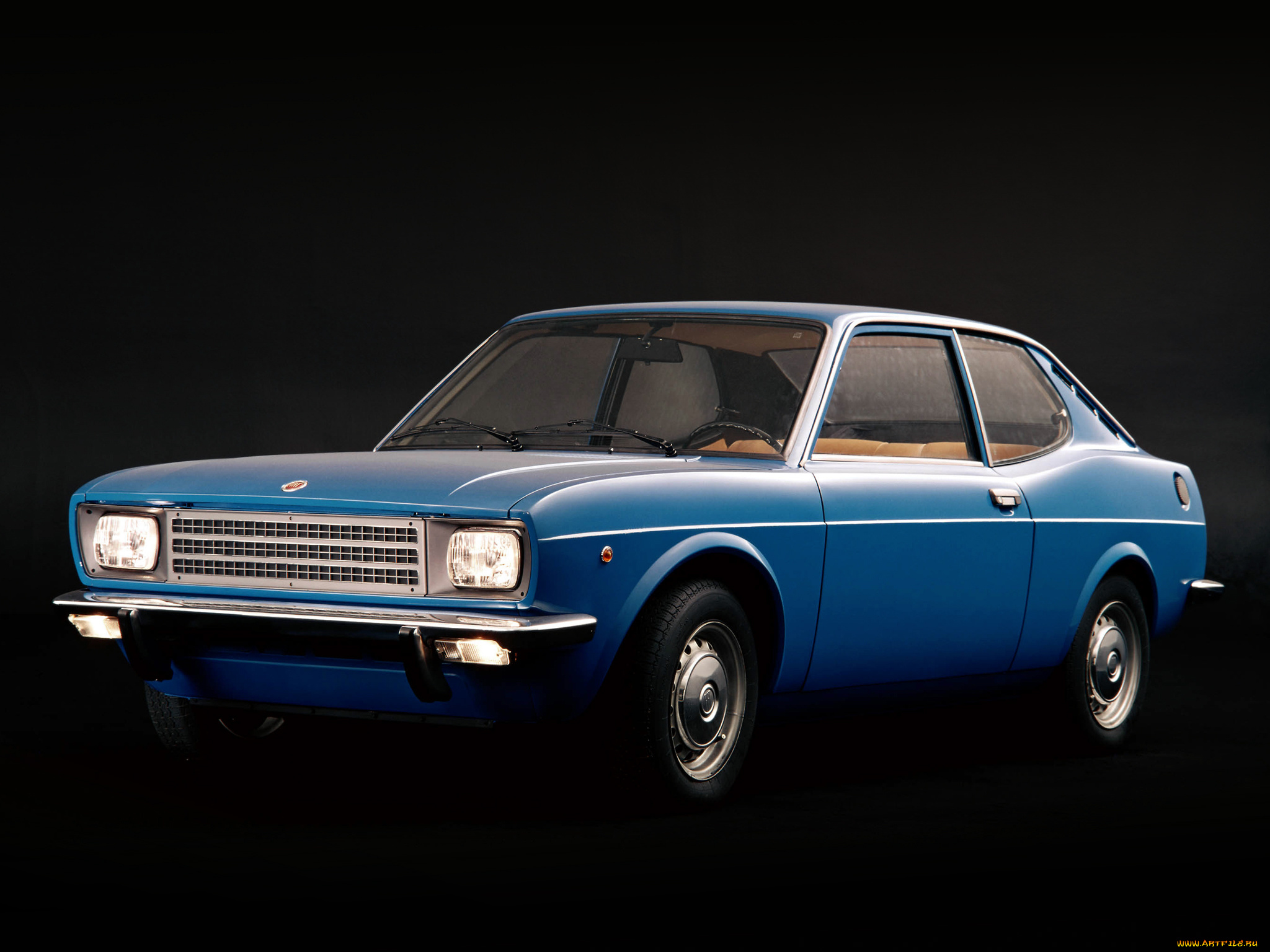 автомобили, fiat, blue, 124