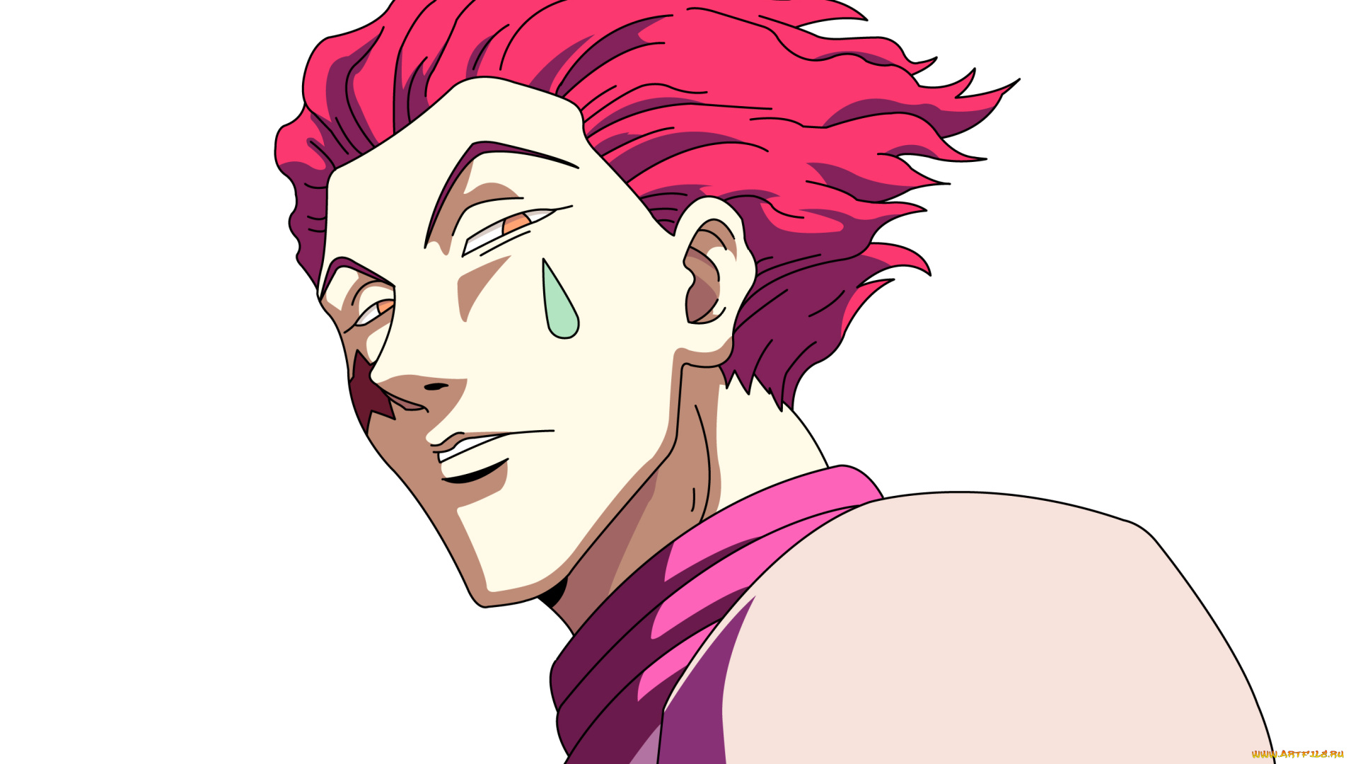 аниме, hunter, x, hunter, хисока, фон, парень, взгляд