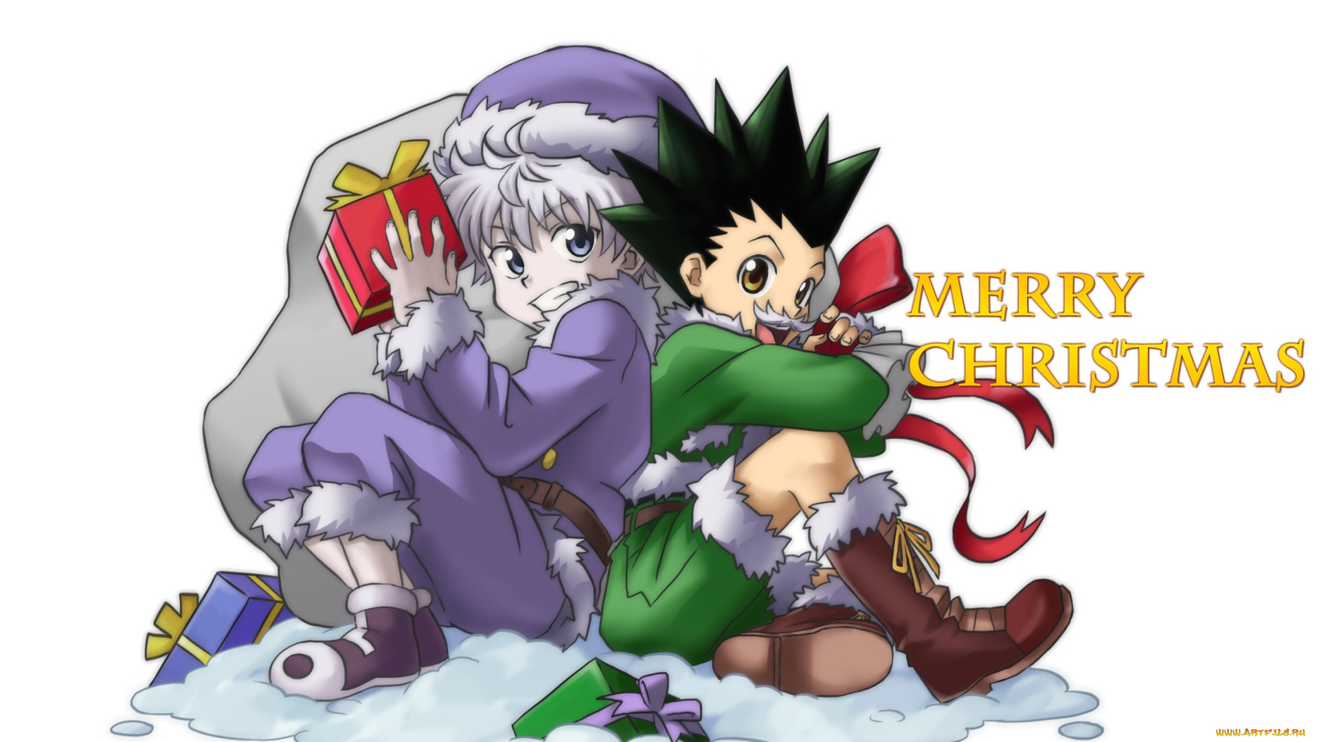 аниме, hunter, x, hunter, киллуа, гон