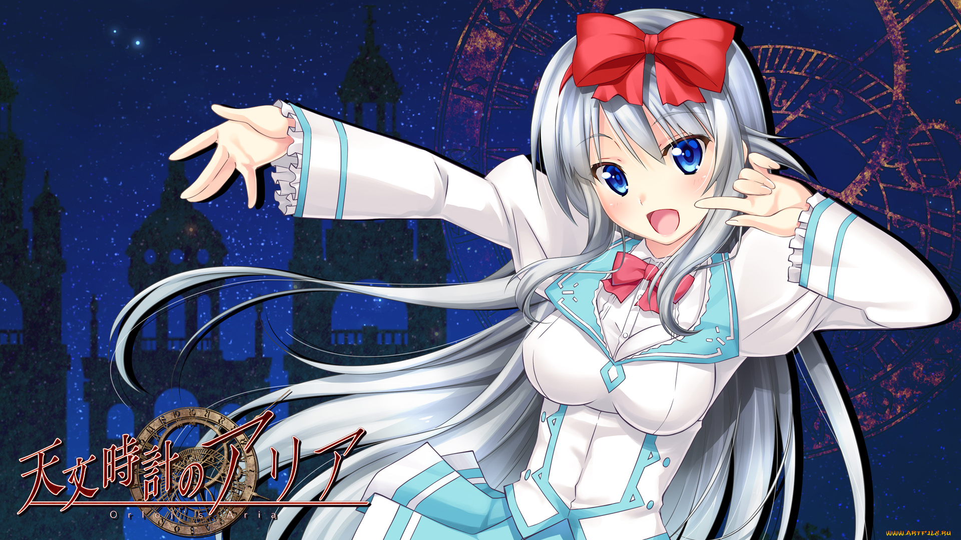 аниме, unknown, , другое, девушка, tsukigami, aria, tenmon, dokei, no