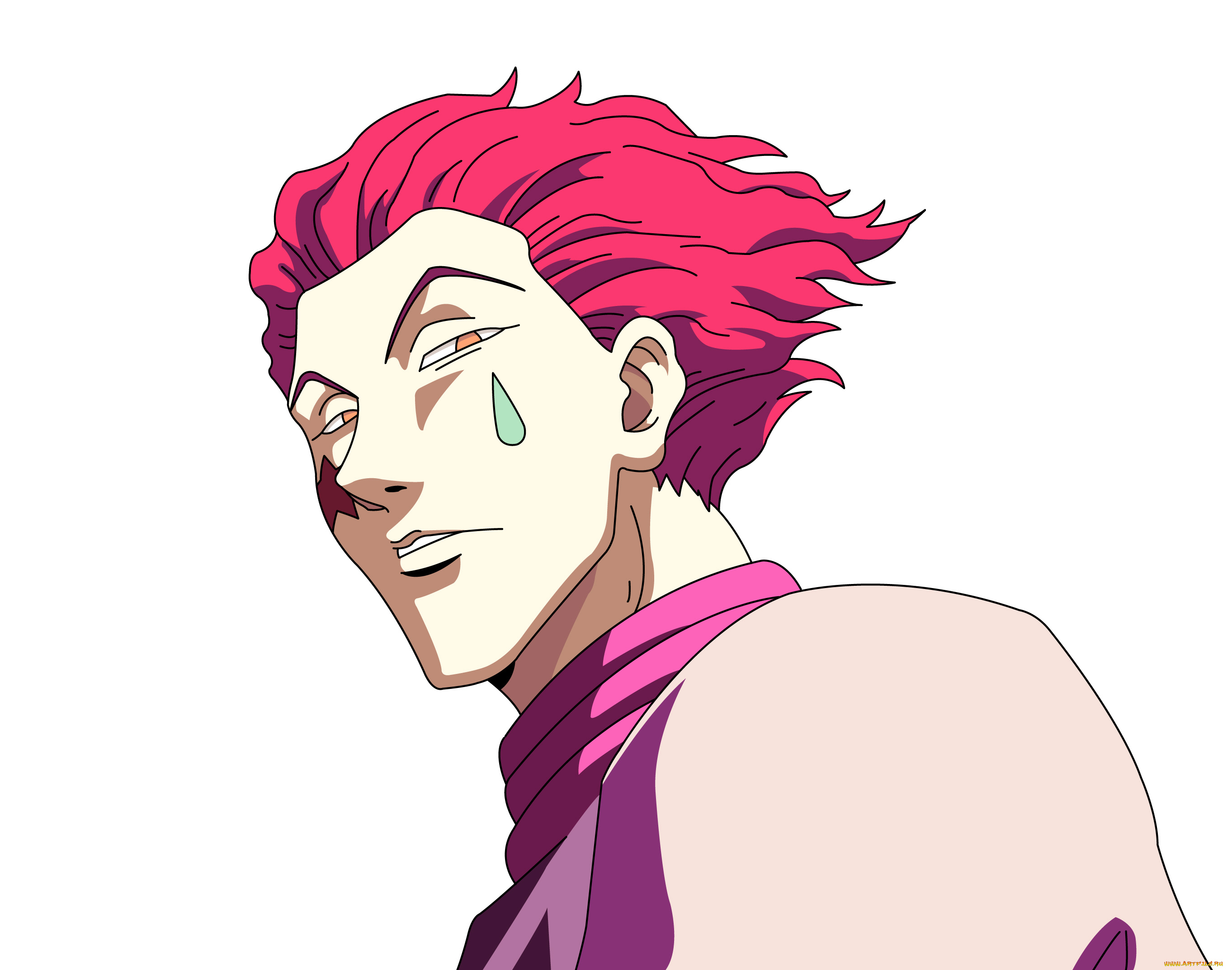 аниме, hunter, x, hunter, хисока, фон, парень, взгляд