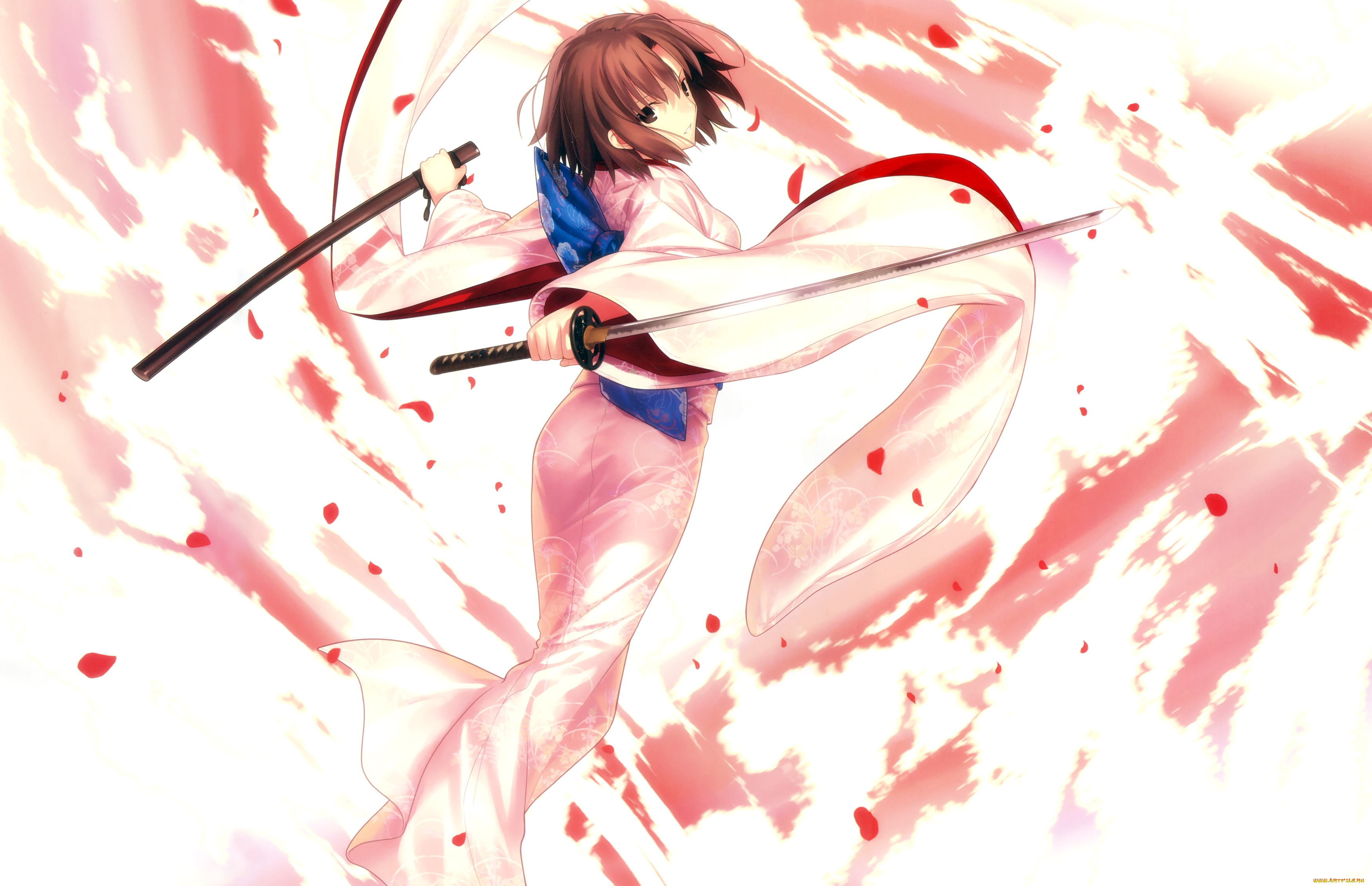 аниме, kara, no, kyokai, мечи, девушка, takeuchi, takashi, ryougi, shiki, kara, no, kyoukai