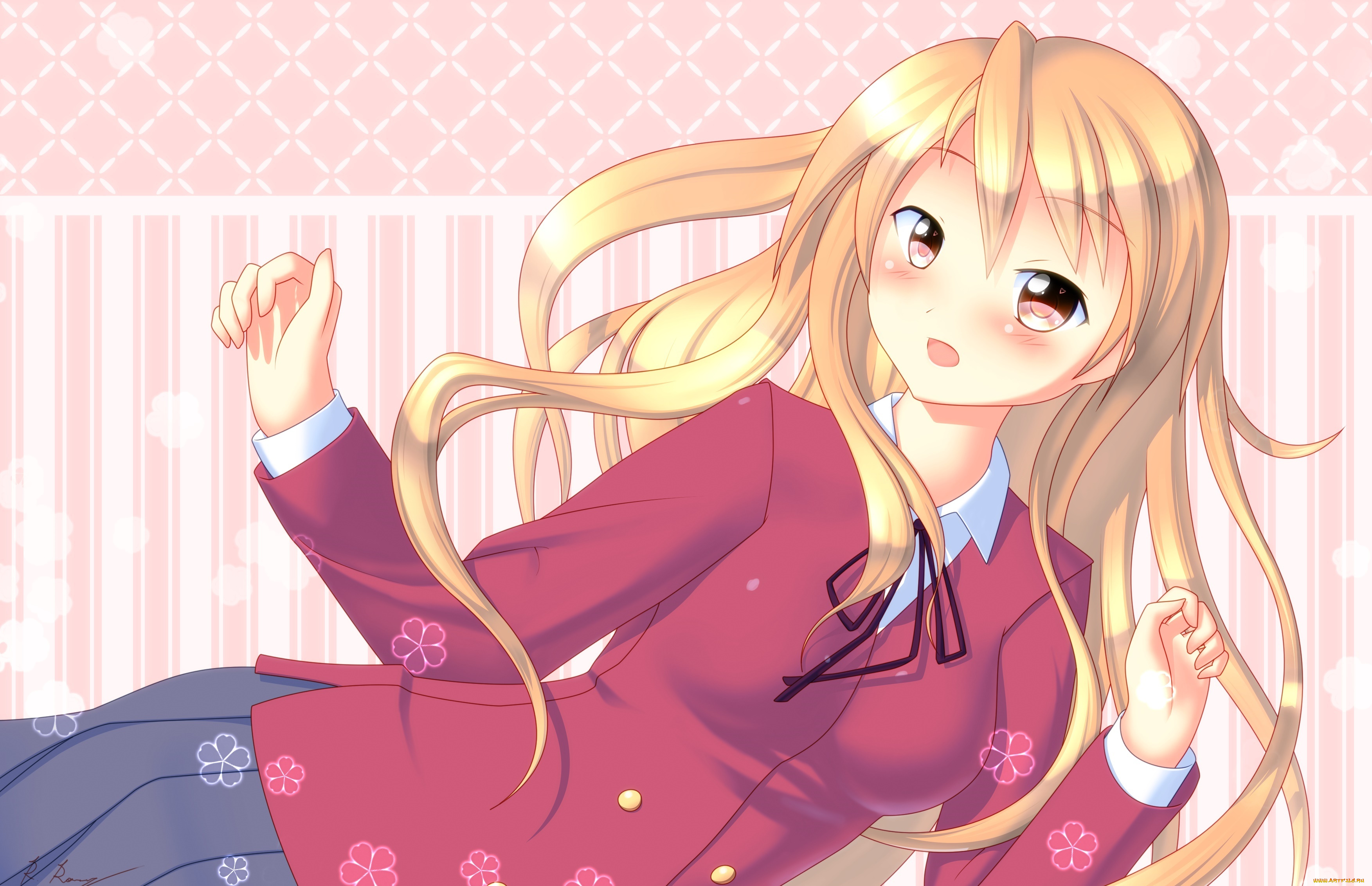 аниме, unknown, , другое, фон, взгляд, девушка