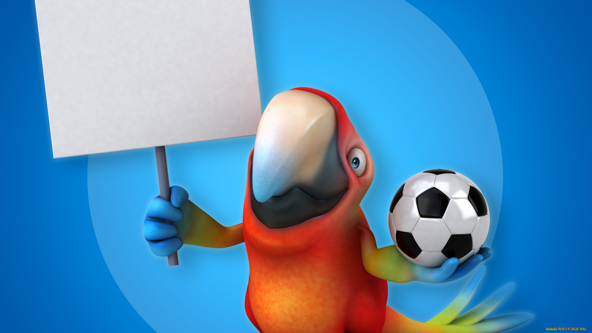 3д, графика, юмор, , humor, попугай