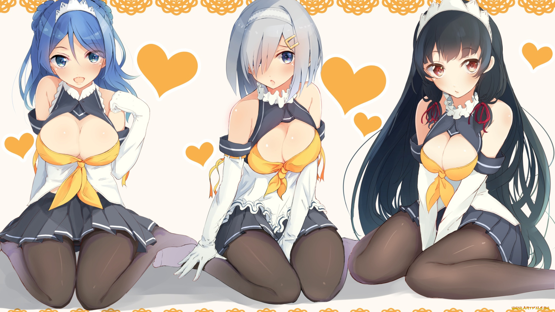 аниме, kantai, collection, девушки