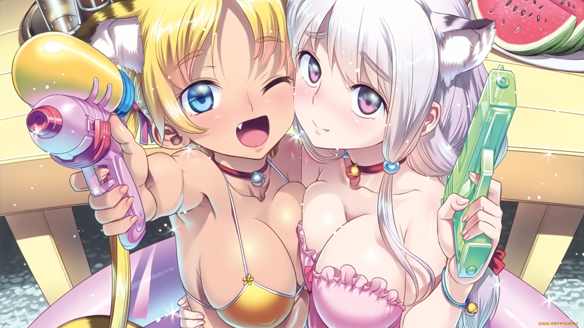 аниме, животные, , существа, неко