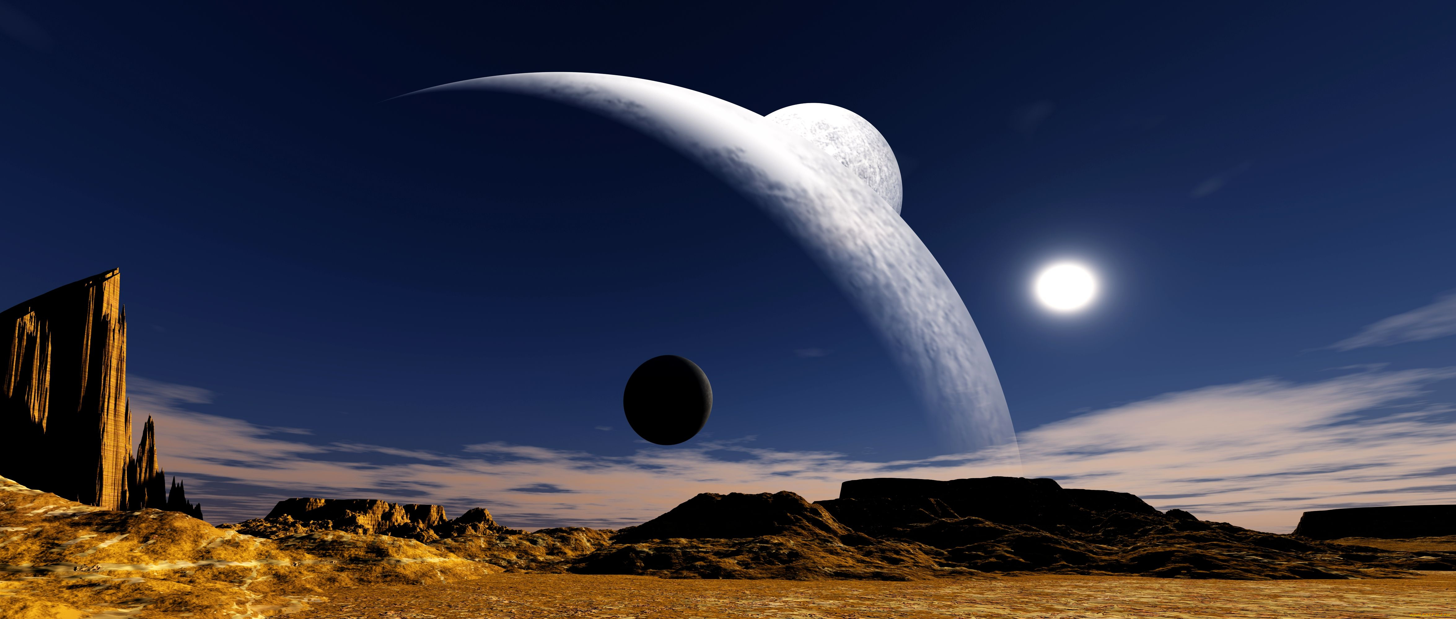 3д, графика, атмосфера, настроение, , atmosphere, , , mood, , поверхность, планета, горы