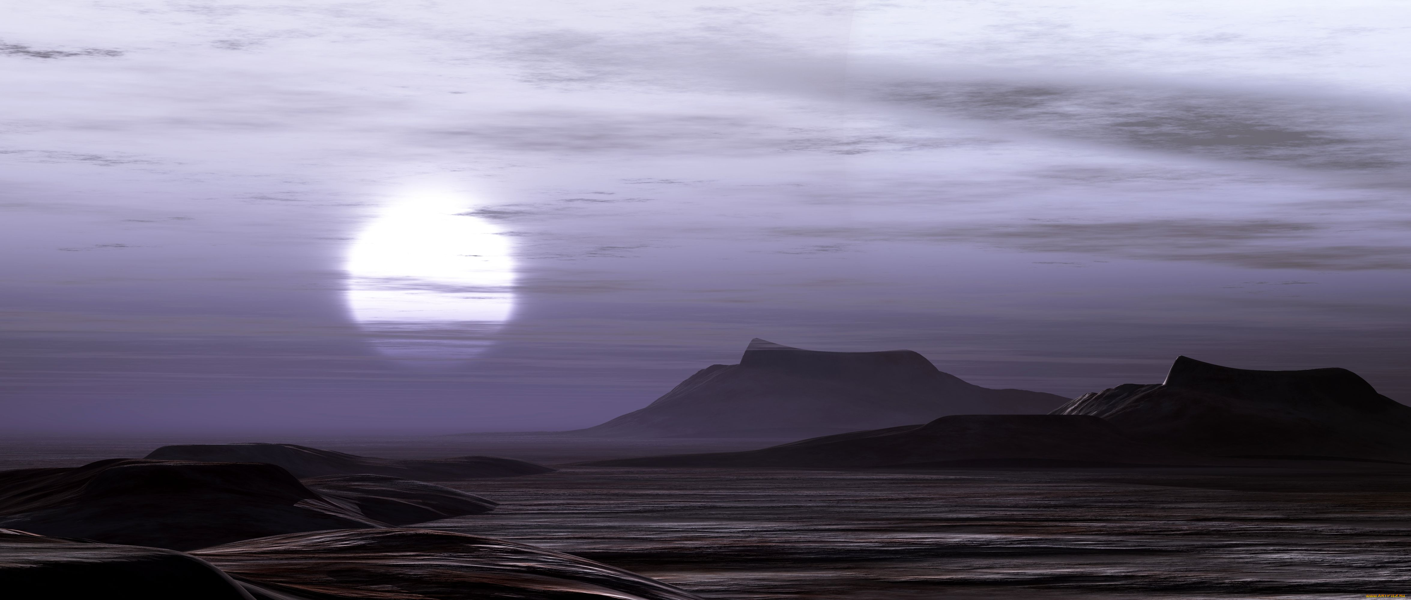 3д, графика, атмосфера, настроение, , atmosphere, , , mood, , поверхность, планета, горы