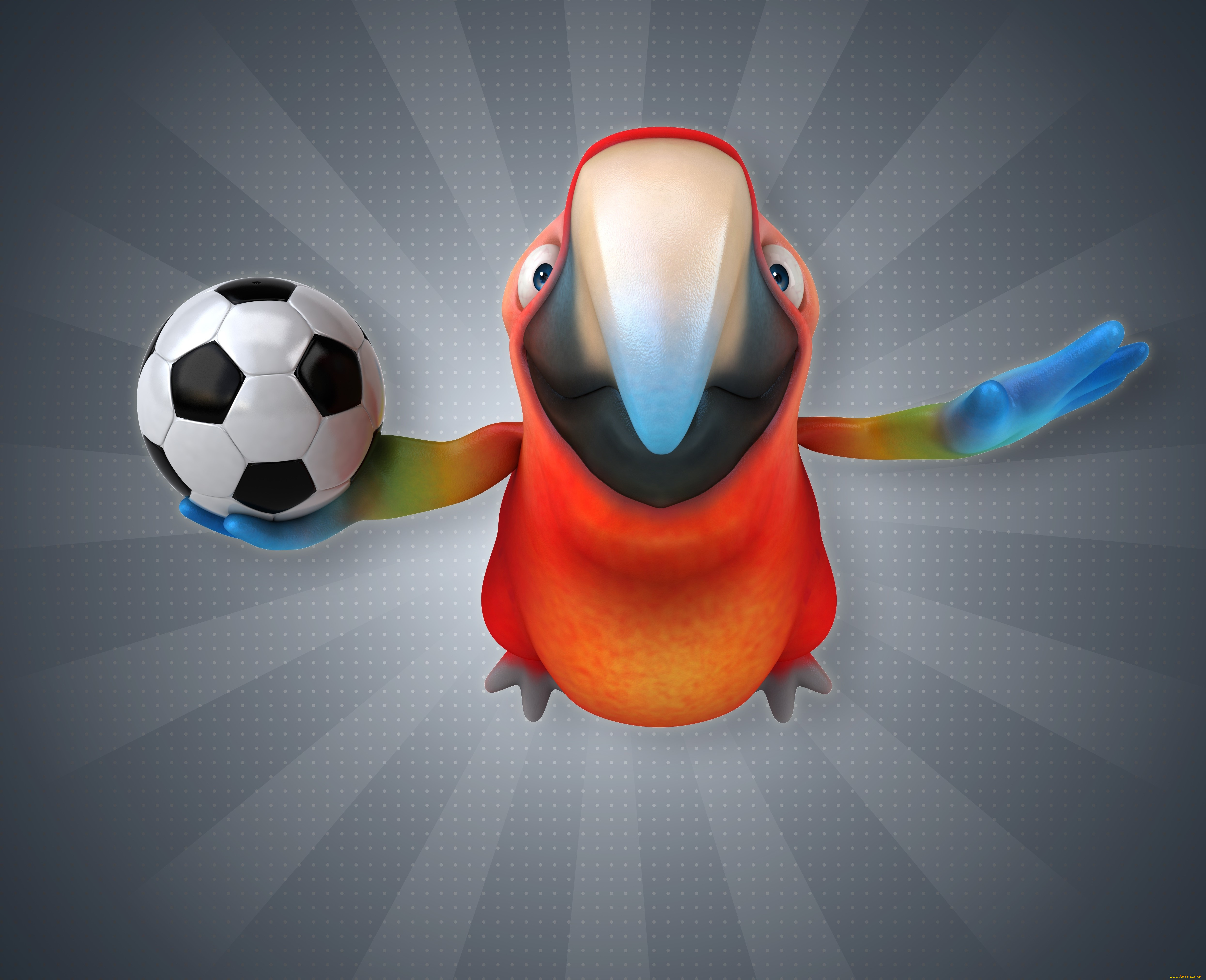 3д, графика, юмор, , humor, попугай