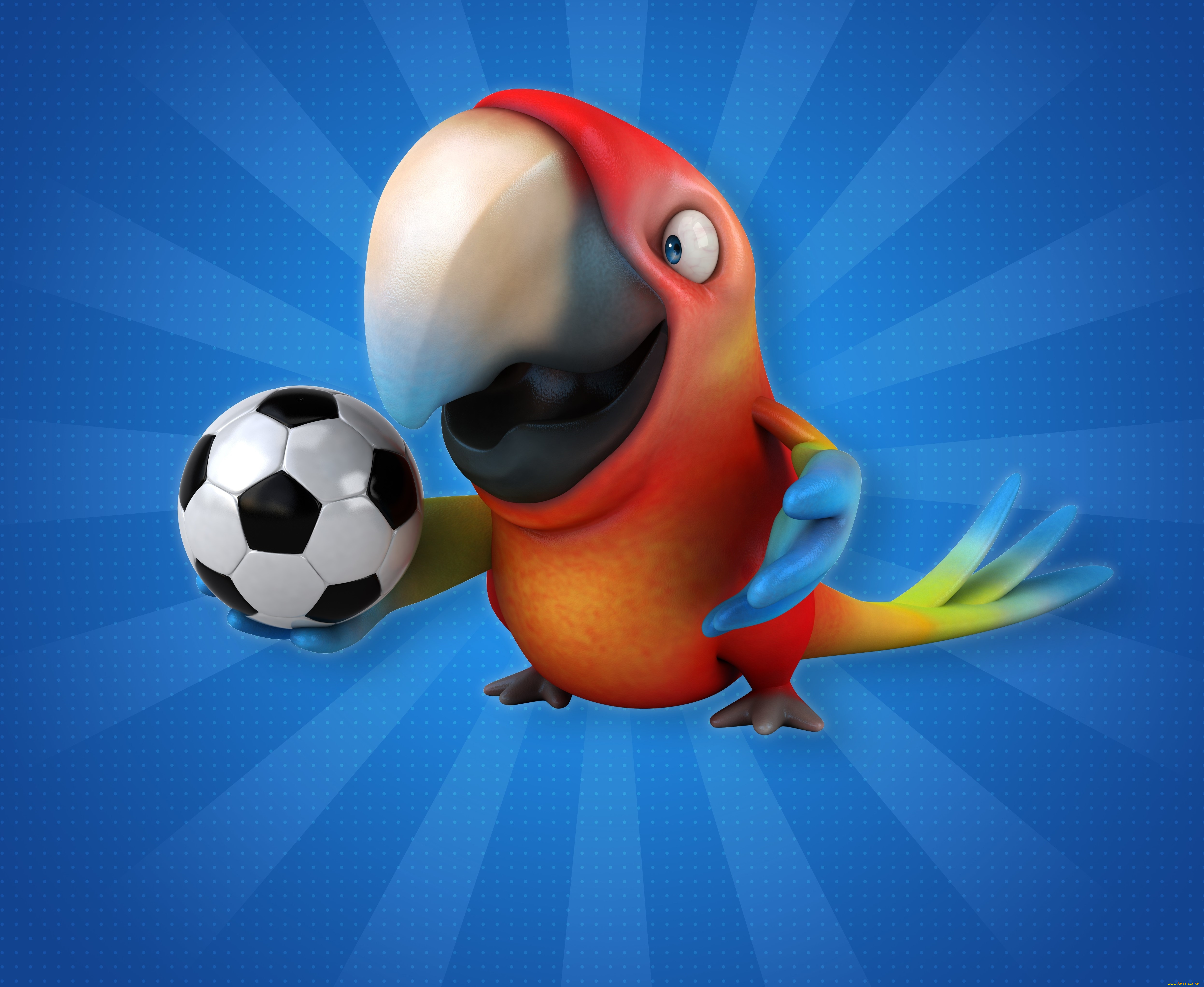 3д, графика, юмор, , humor, попугай