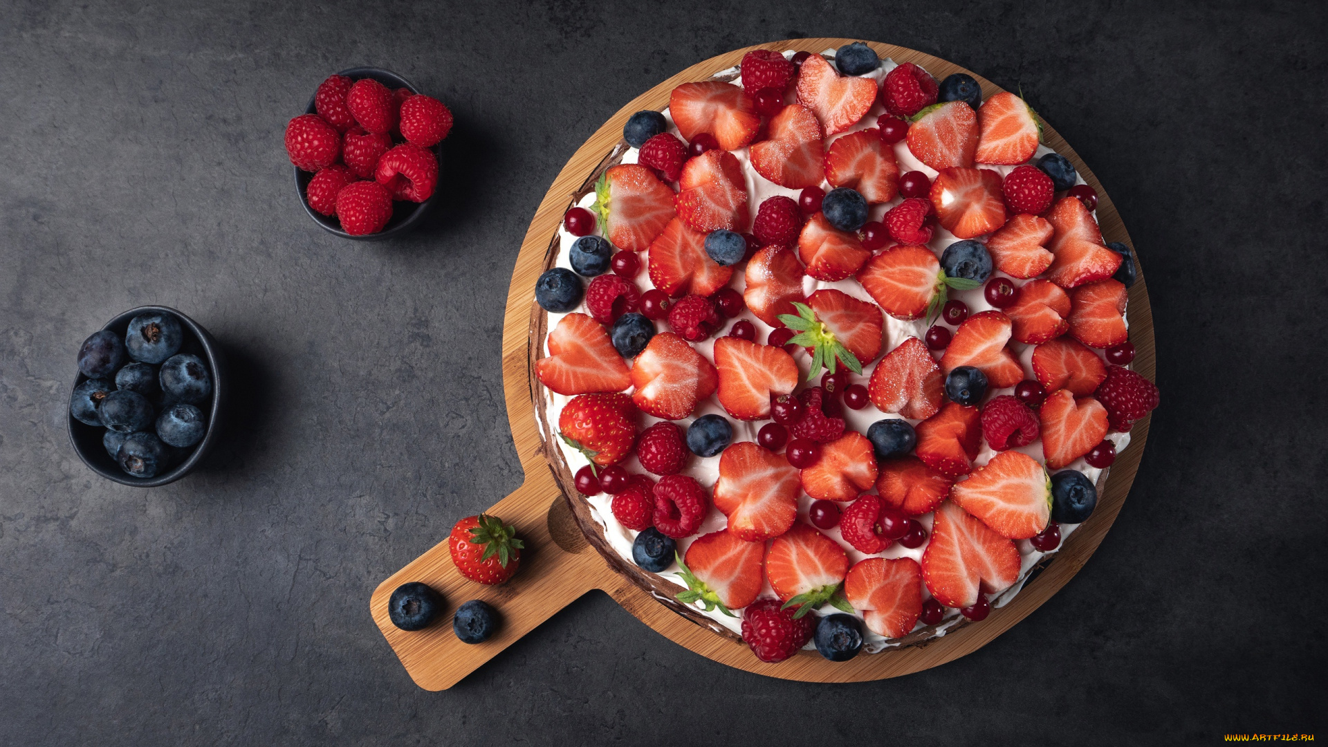 еда, клубника, , земляника, ягоды, голубика, десерт, фон, малина