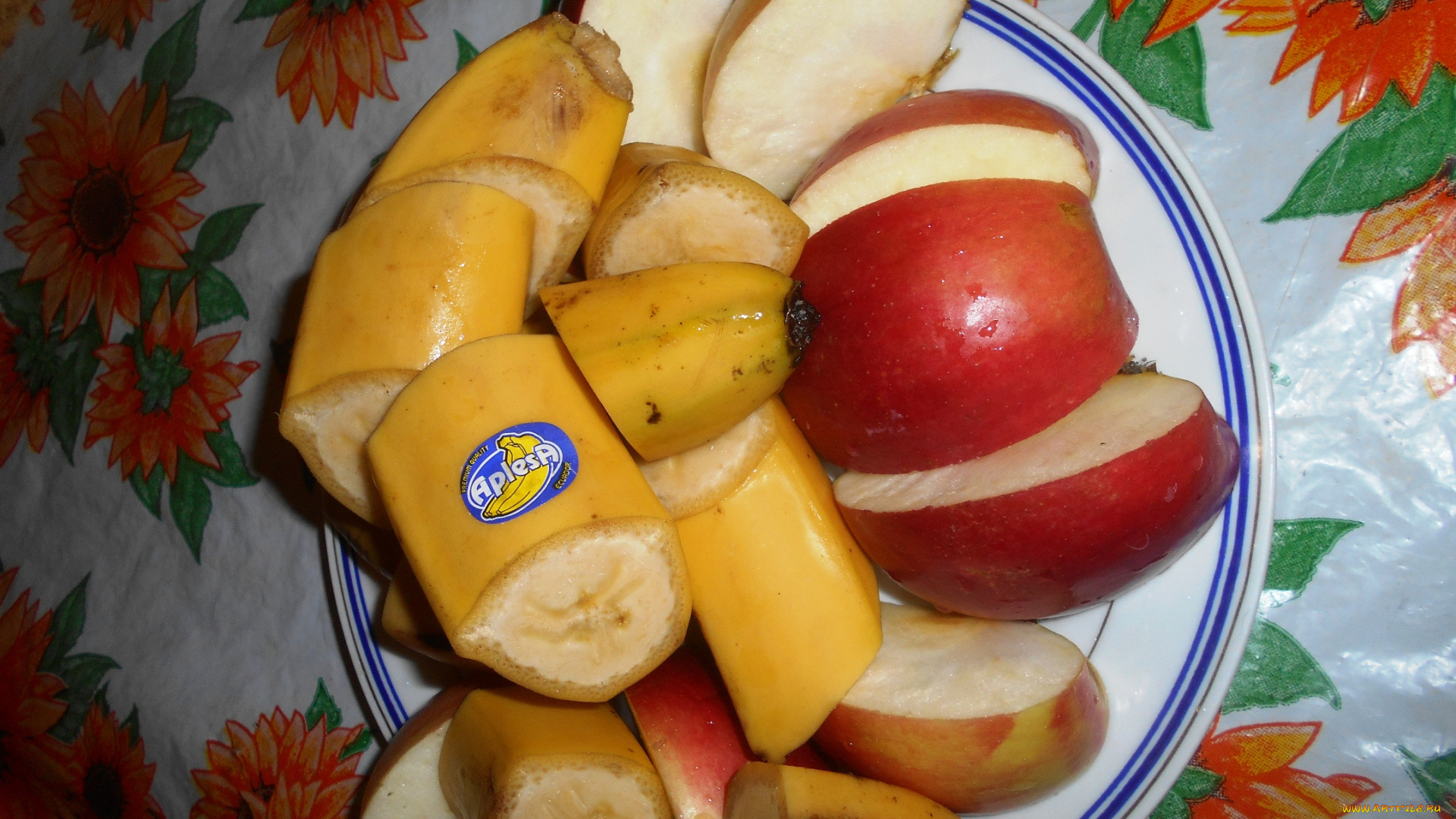 еда, Яблоки, бананы, яблоки