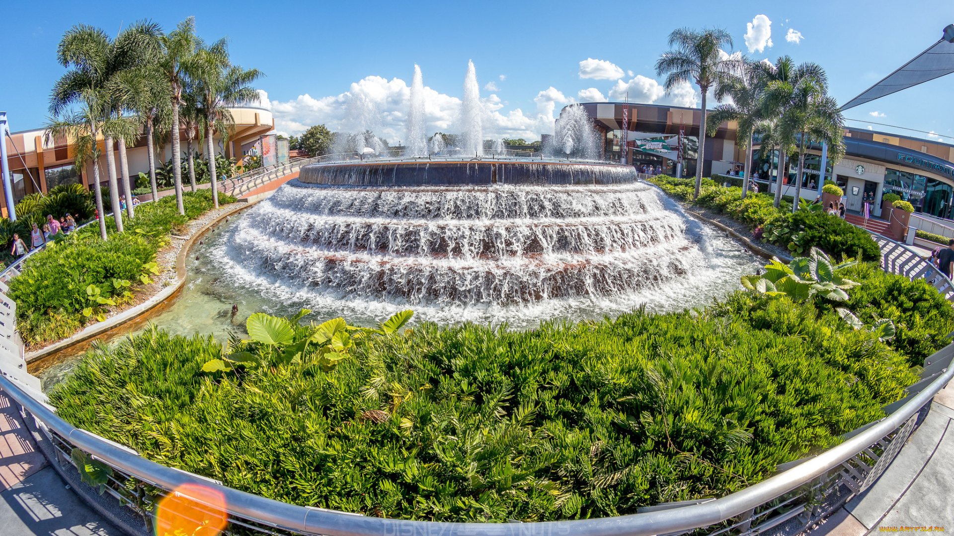 города, -, фонтаны, простор