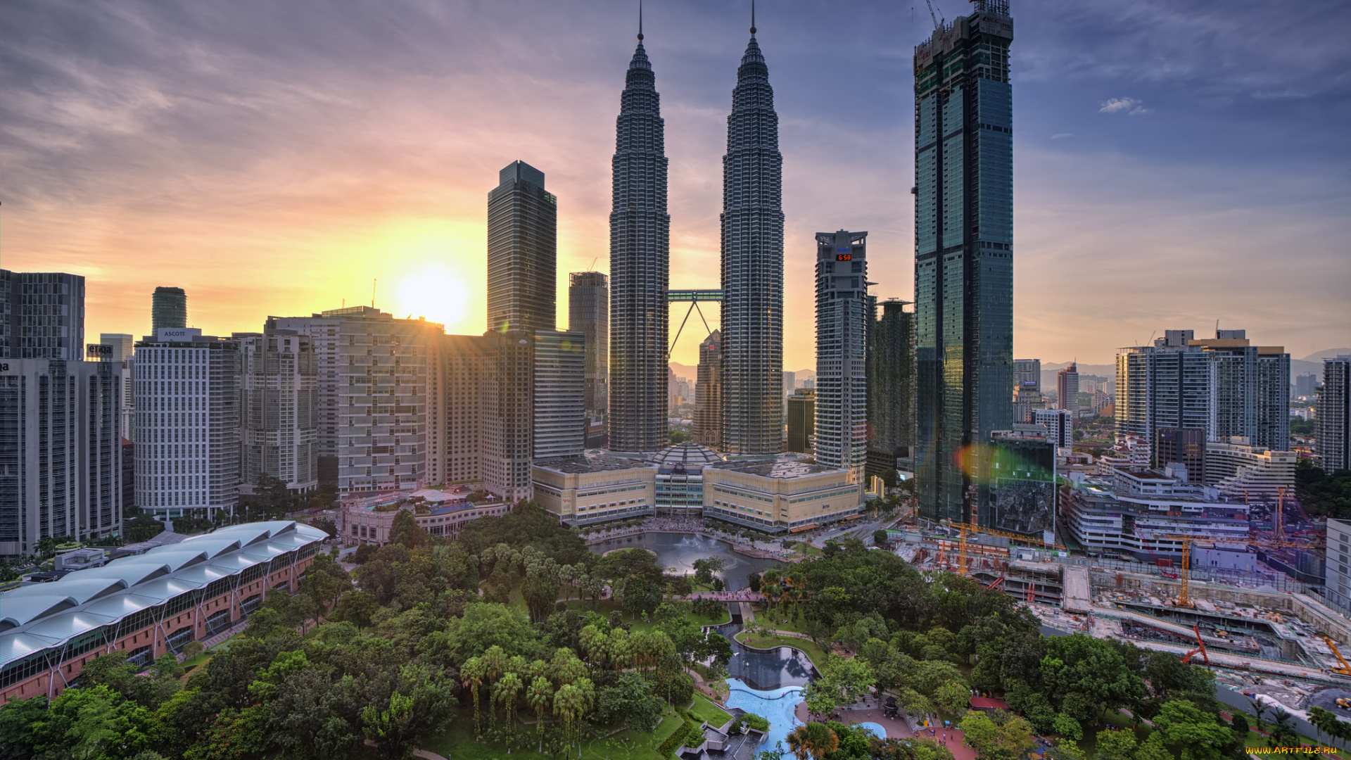 города, куала-лумпур, , малайзия, простор