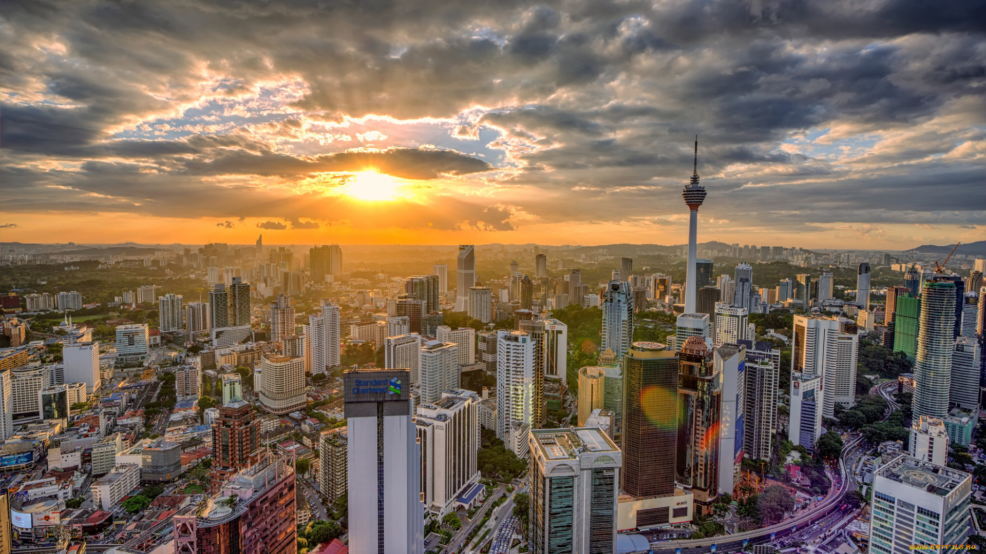 города, куала-лумпур, , малайзия, простор