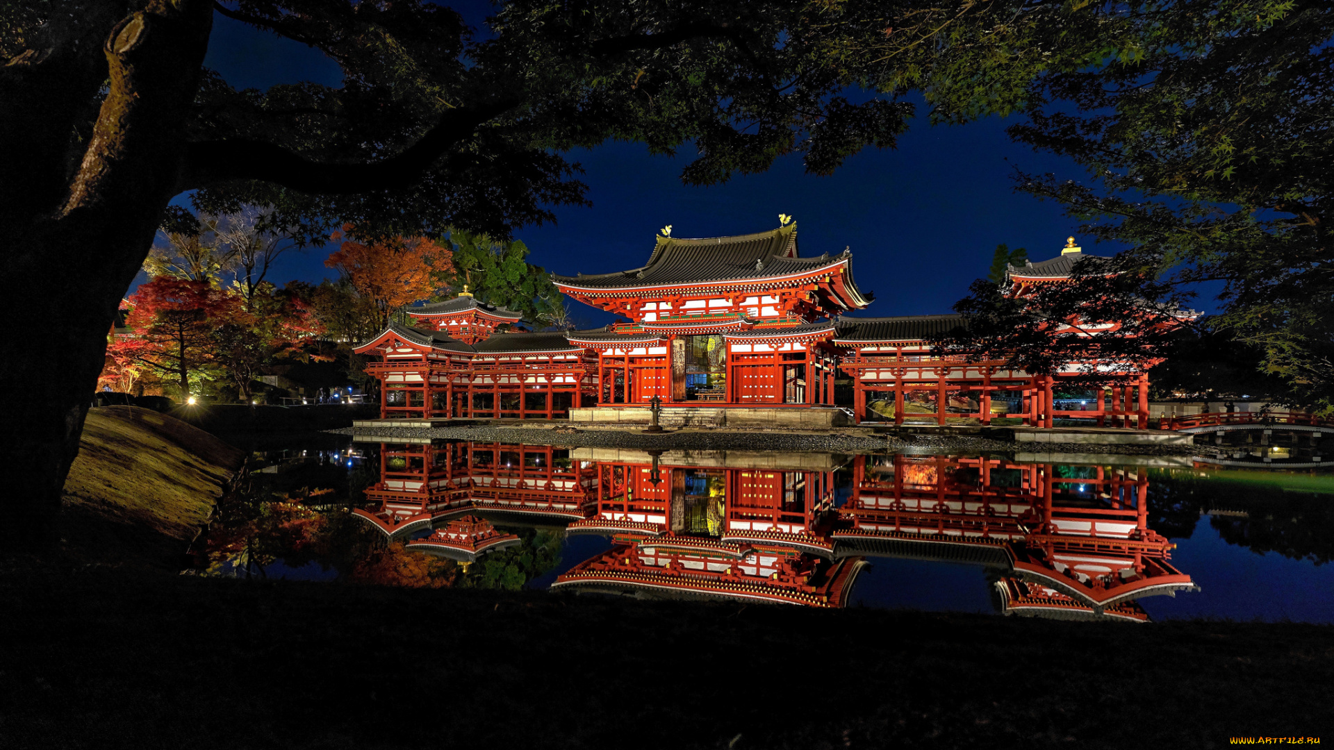 города, замки, Японии, простор