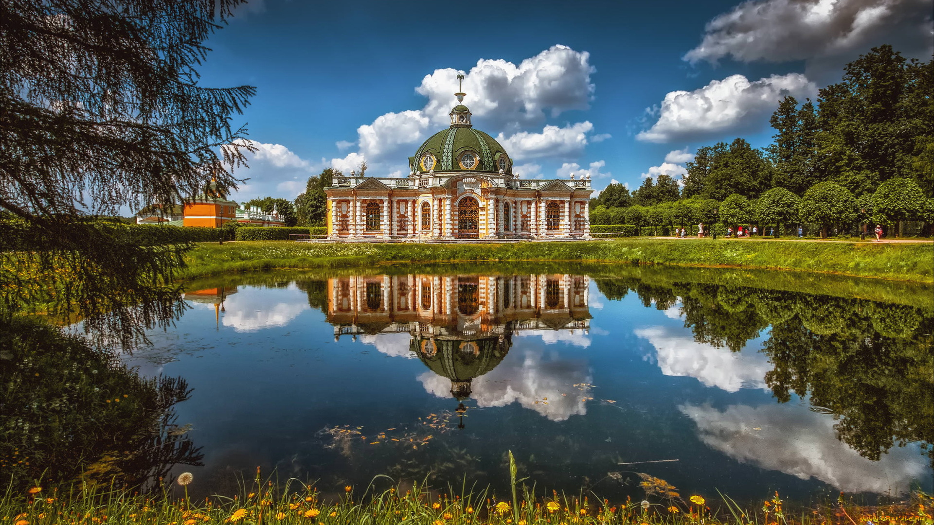 кусково, города, москва, , россия, пруд, усадьба, москва