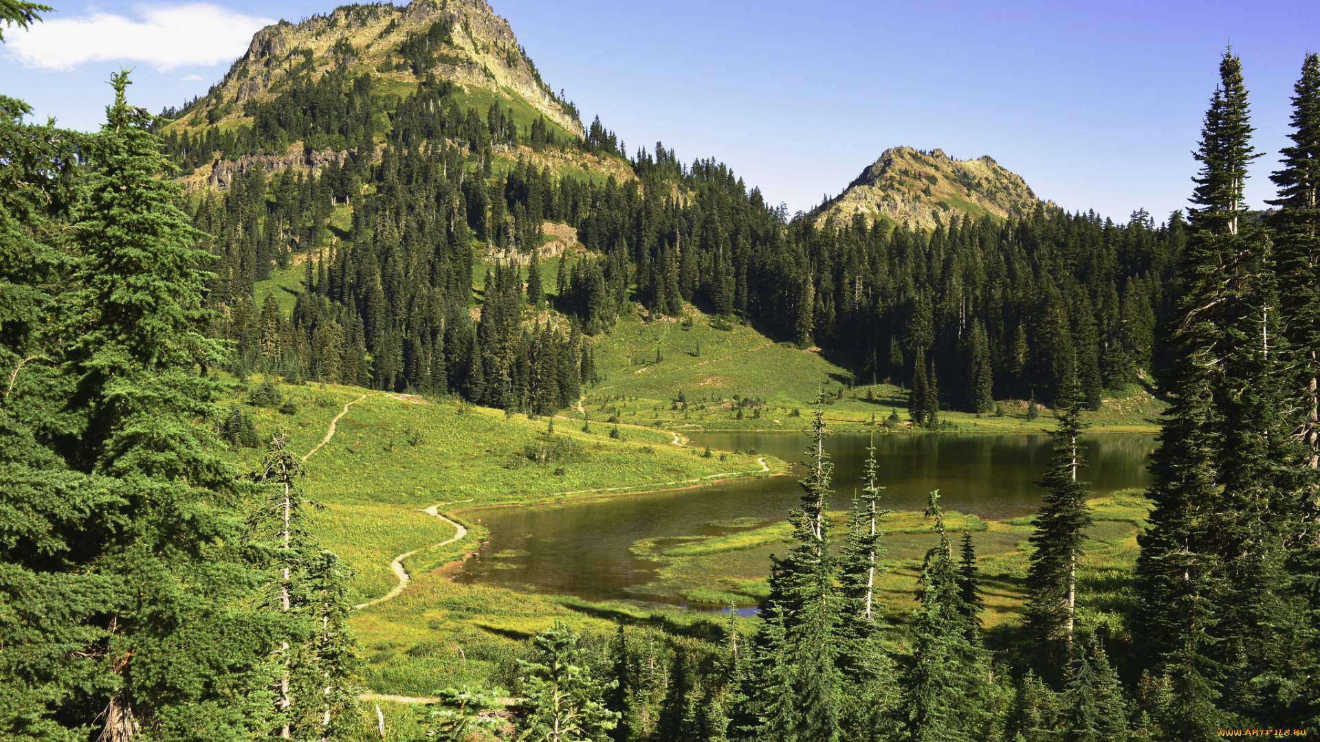 природа, горы, простор