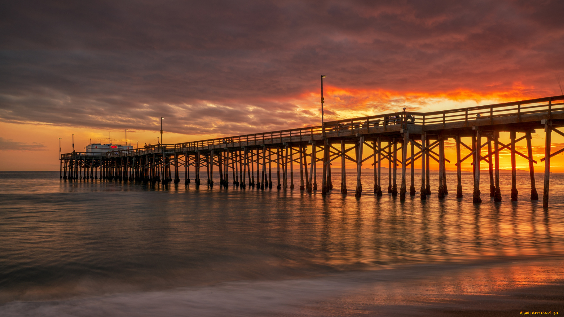 природа, побережье, простор