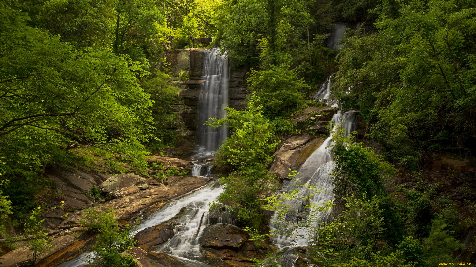 природа, водопады, простор