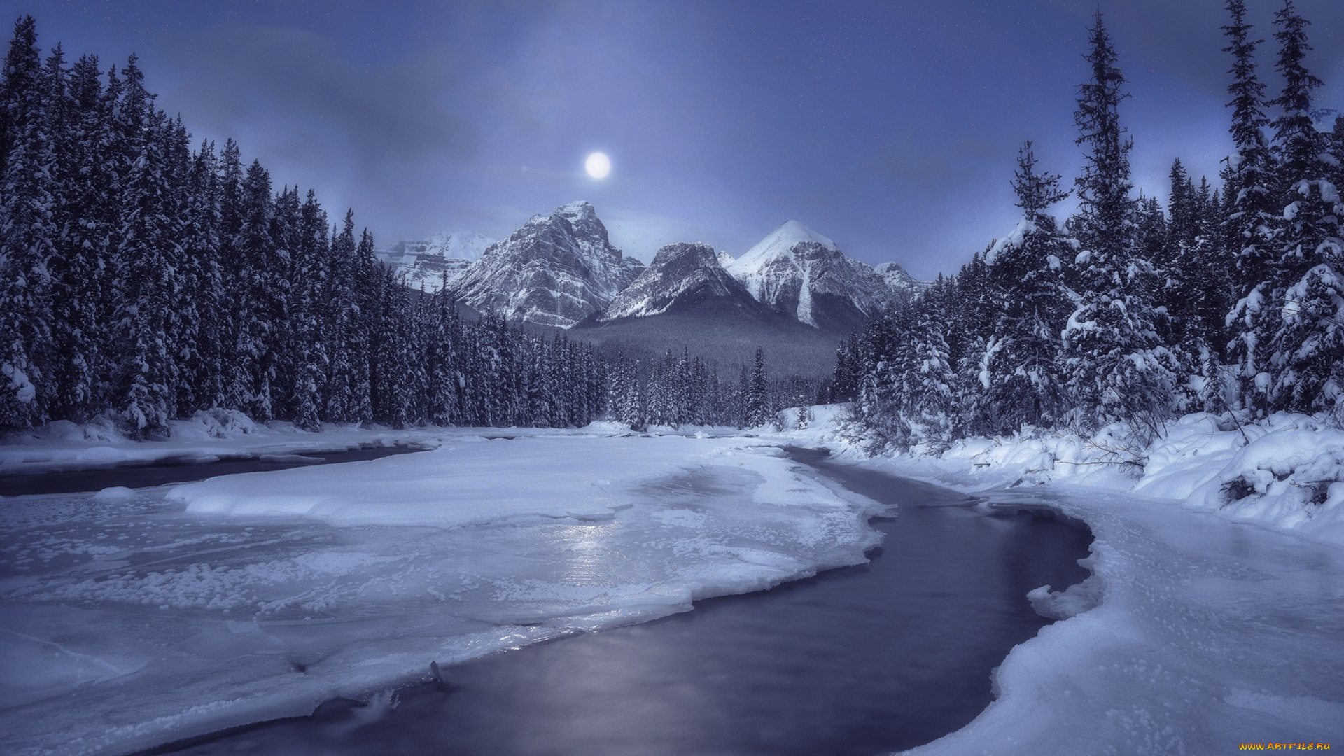 природа, зима, простор