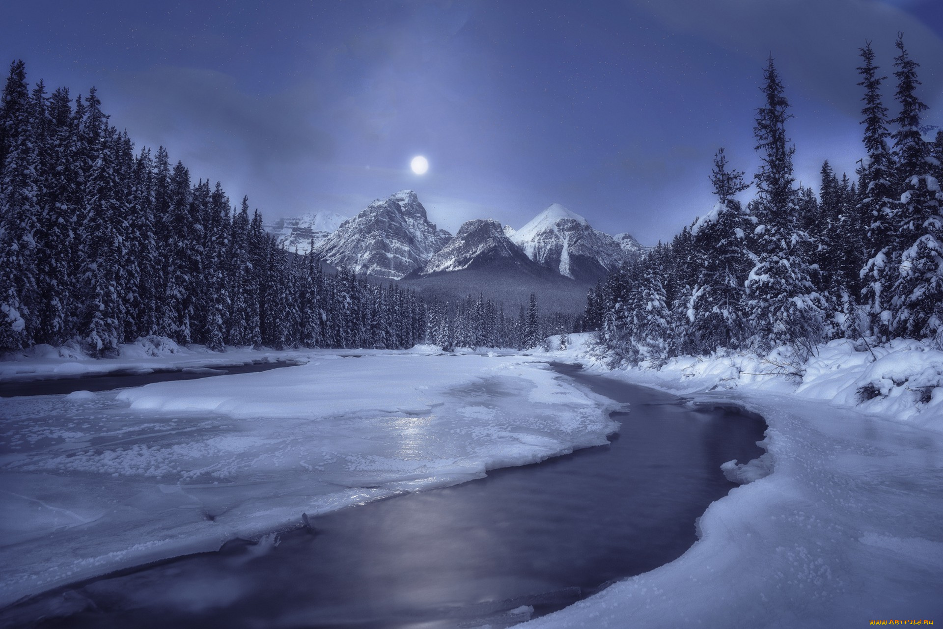 природа, зима, простор