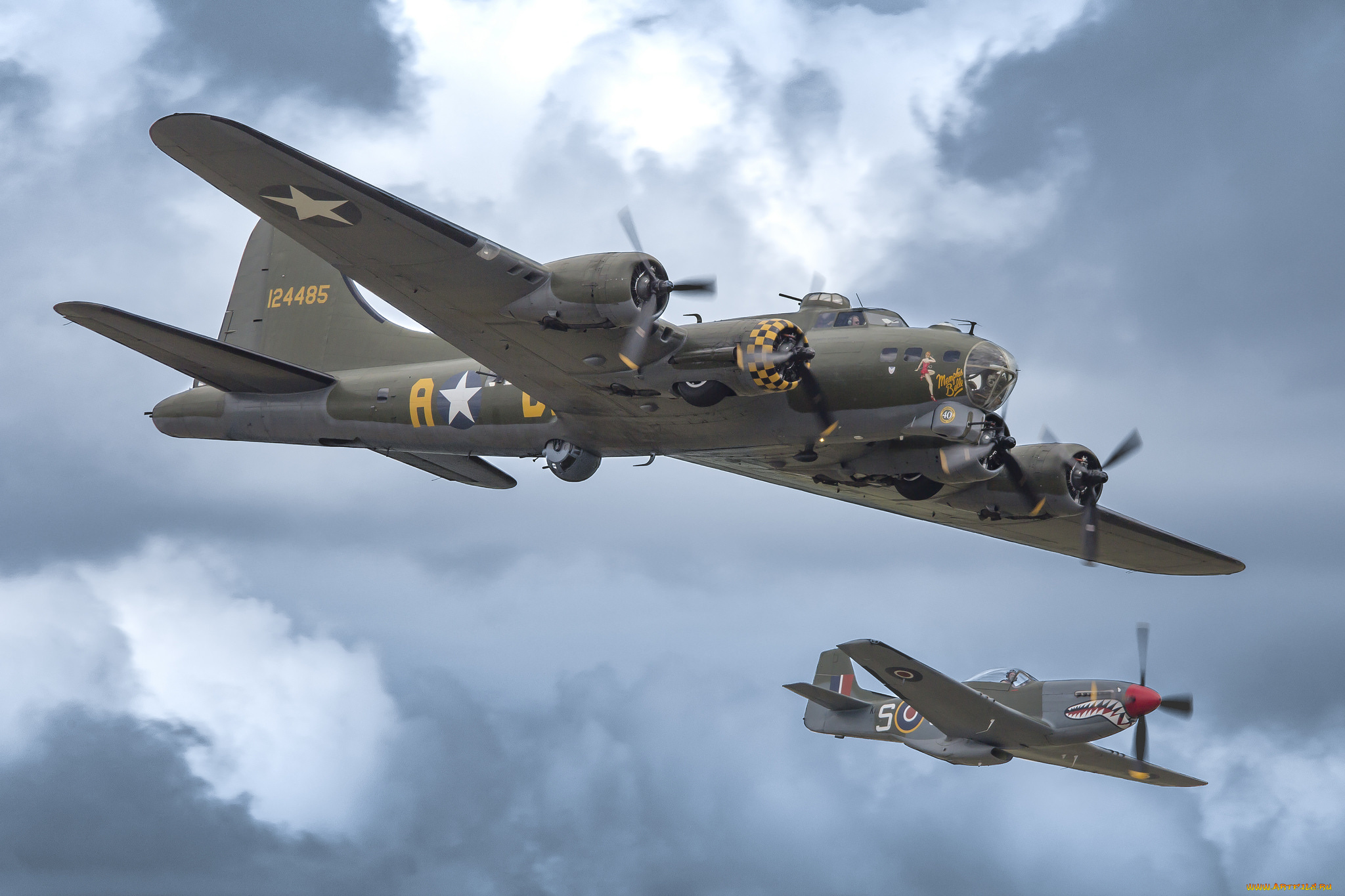boeing, b-17g, flying, fortress, авиация, боевые, самолёты, ввс
