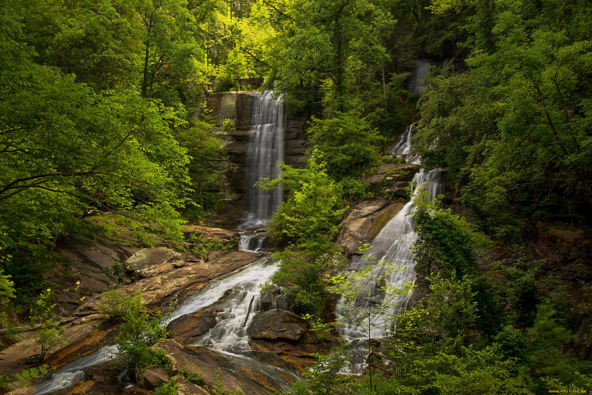 природа, водопады, простор