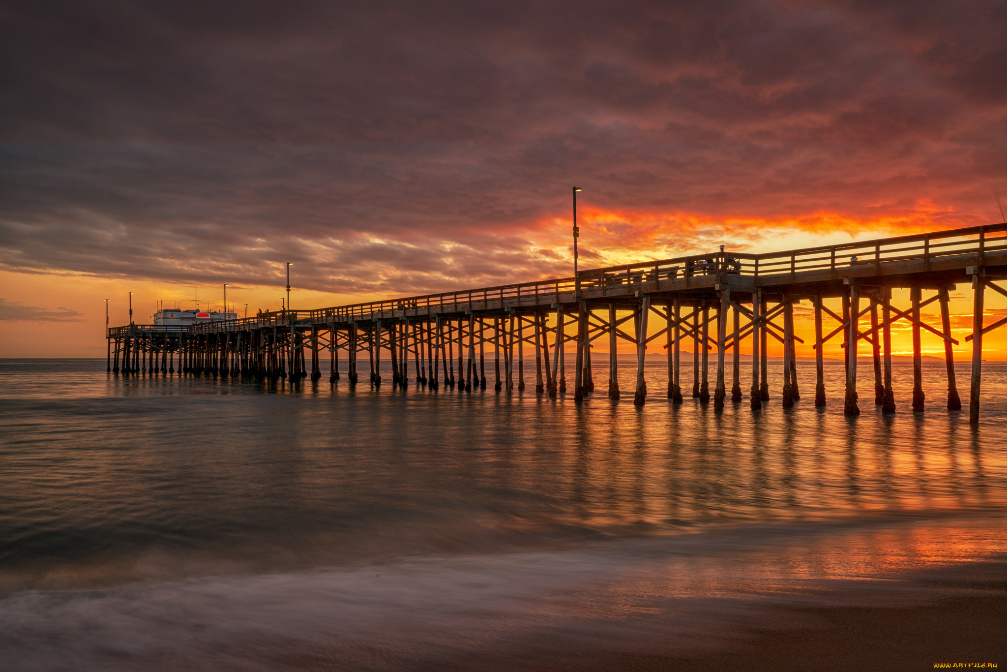 природа, побережье, простор