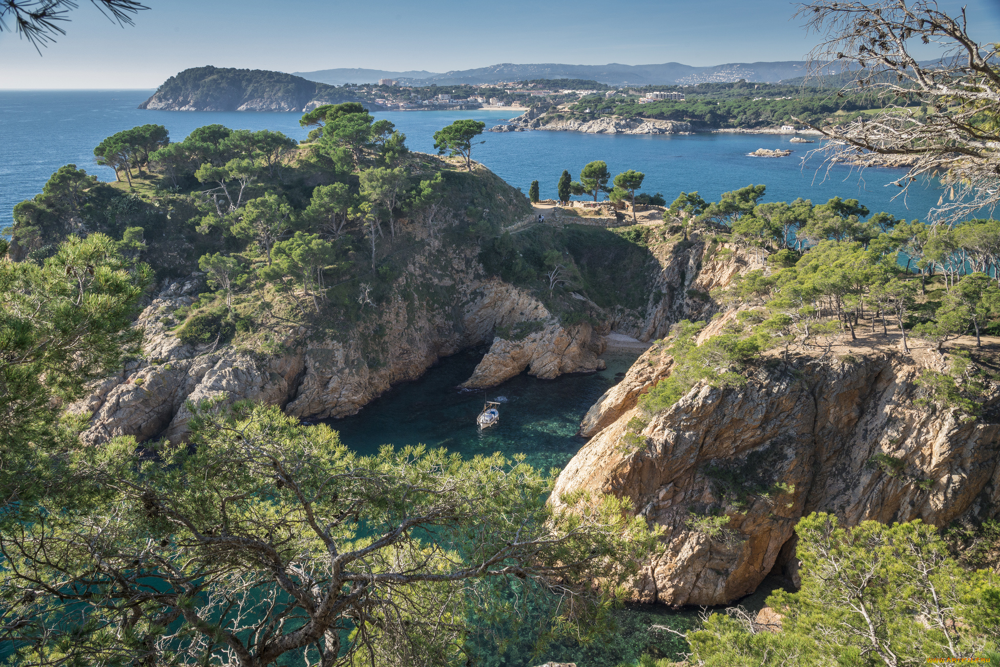 природа, побережье, простор