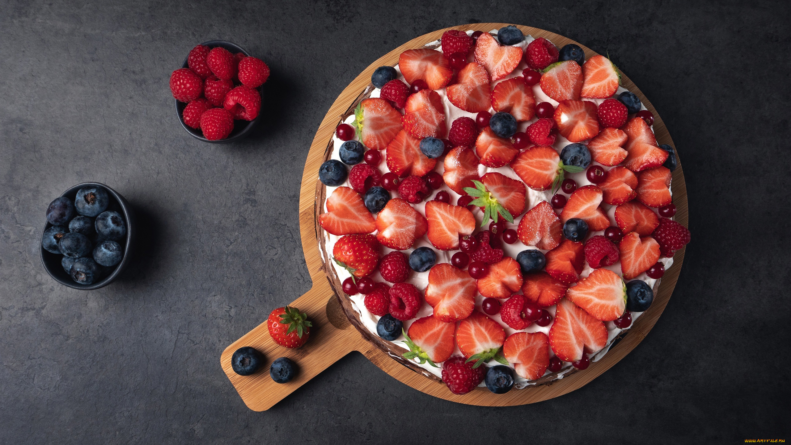 еда, клубника, , земляника, ягоды, голубика, десерт, фон, малина