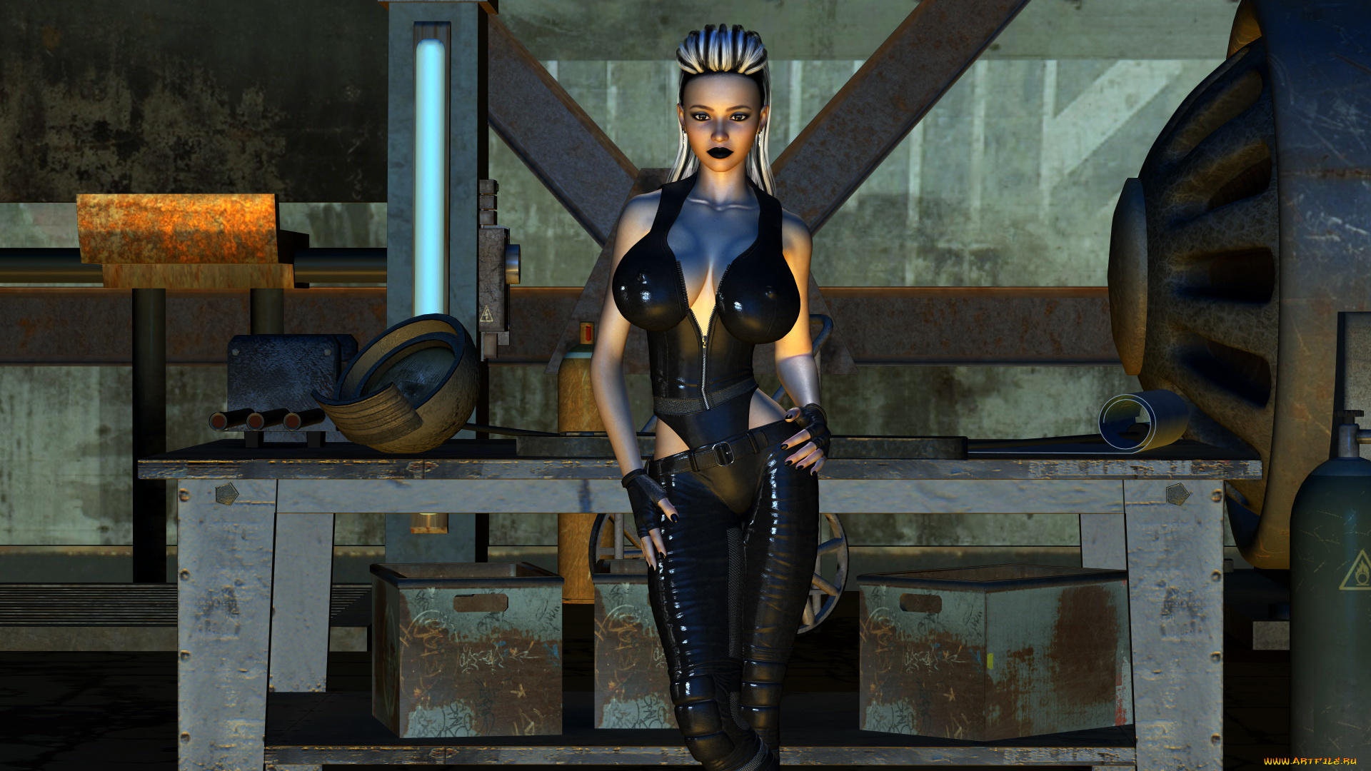 3д, графика, люди, , people, девушка, фон, взгляд, униформа