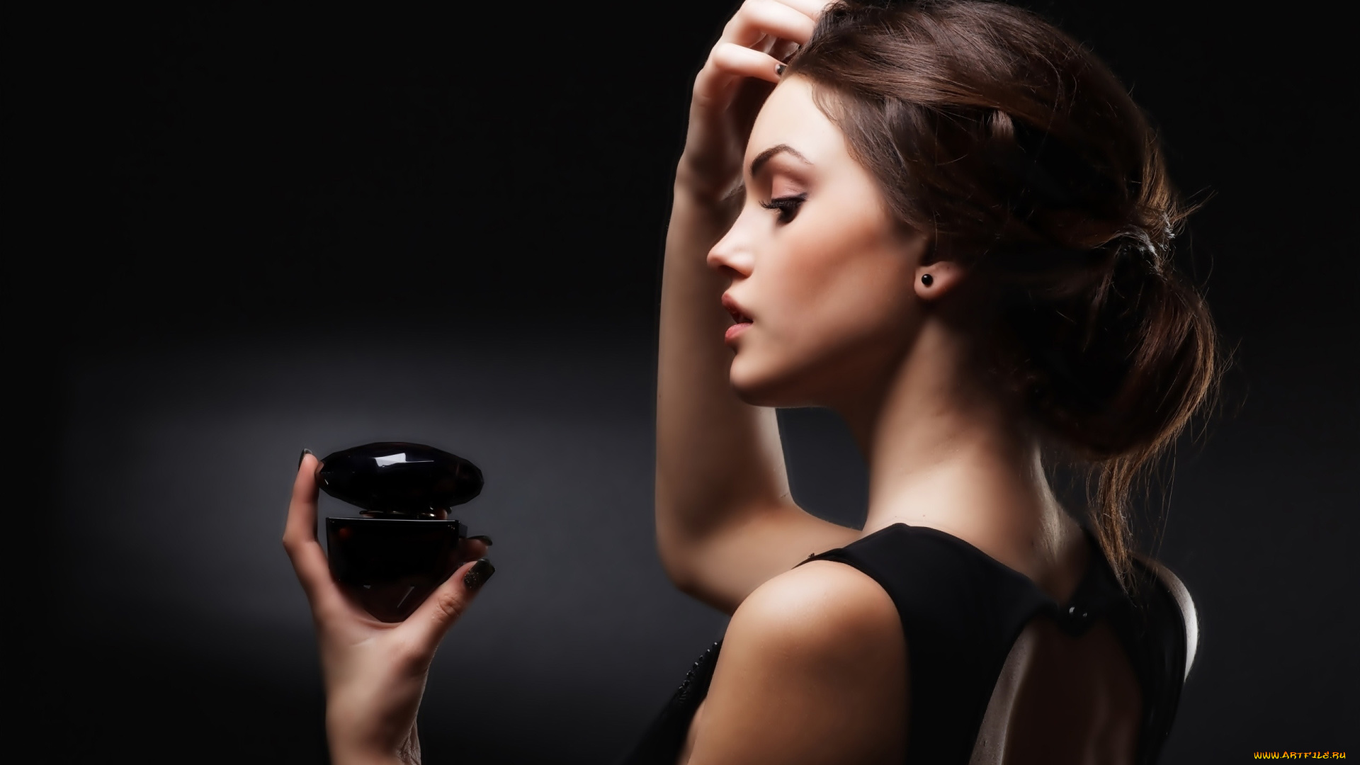 девушки, -, брюнетки, , шатенки, флакон, духи