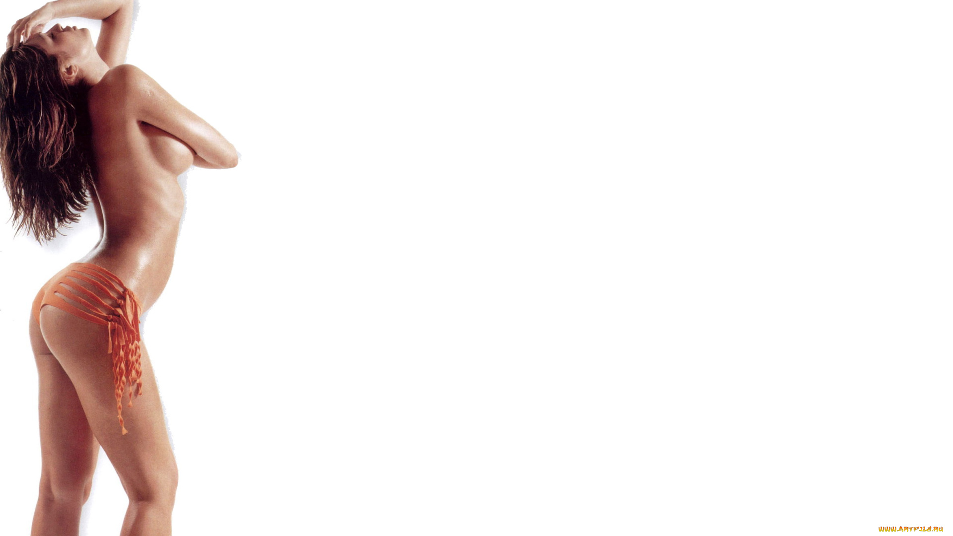 девушки, gabrielle, richens, шатенка, трусики, грудь