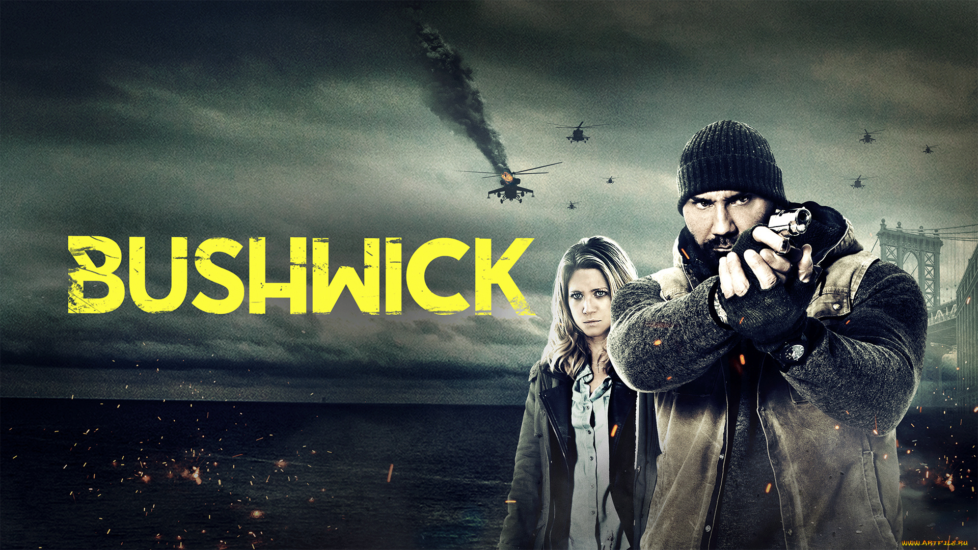 bushwick, , 2017, кино, фильмы, -unknown, , другое, bushwick, триллер, боевик, бриттани, сноу, дэйв, батиста, dave, bautista, brittany, snow, lucy, stupe