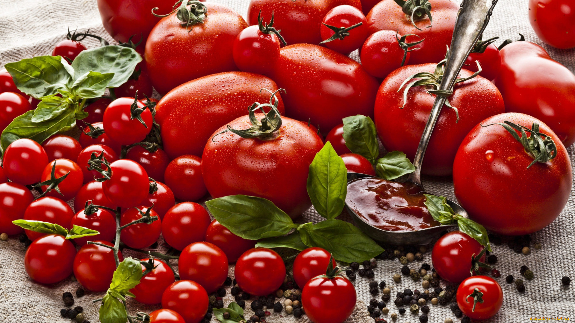 еда, помидоры, томаты, ассорти