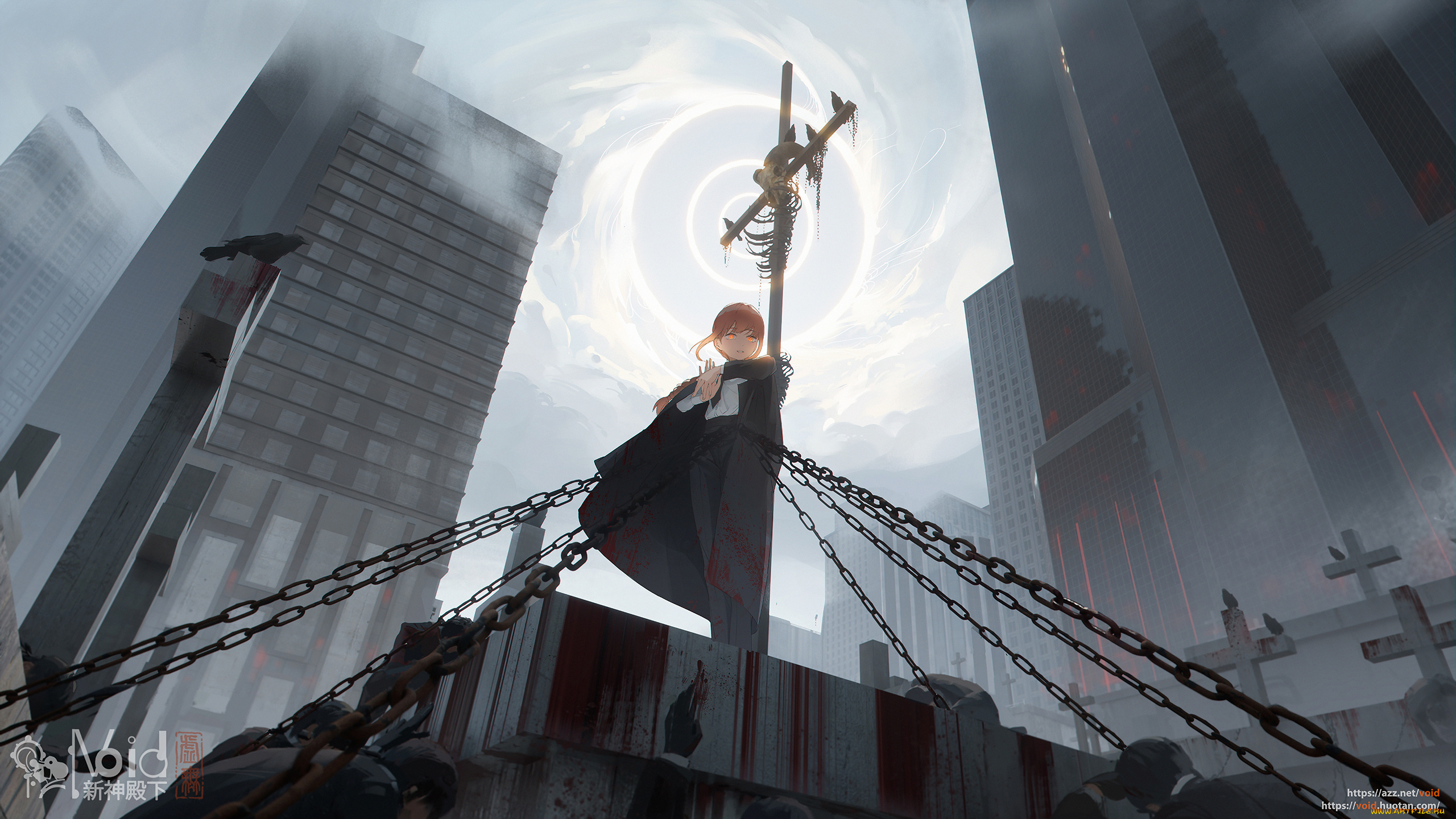 аниме, chainsaw, man, девушка