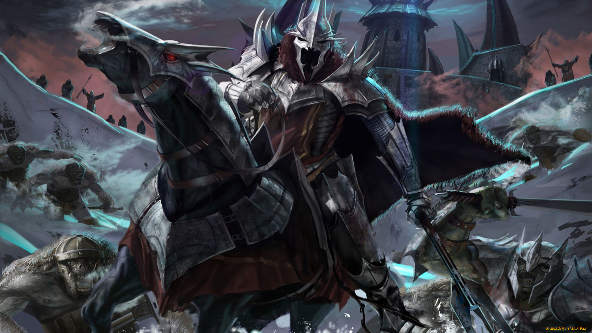 видео, игры, the, lord, of, rings, battle, for, middle, earth, ii, rise, witch, king