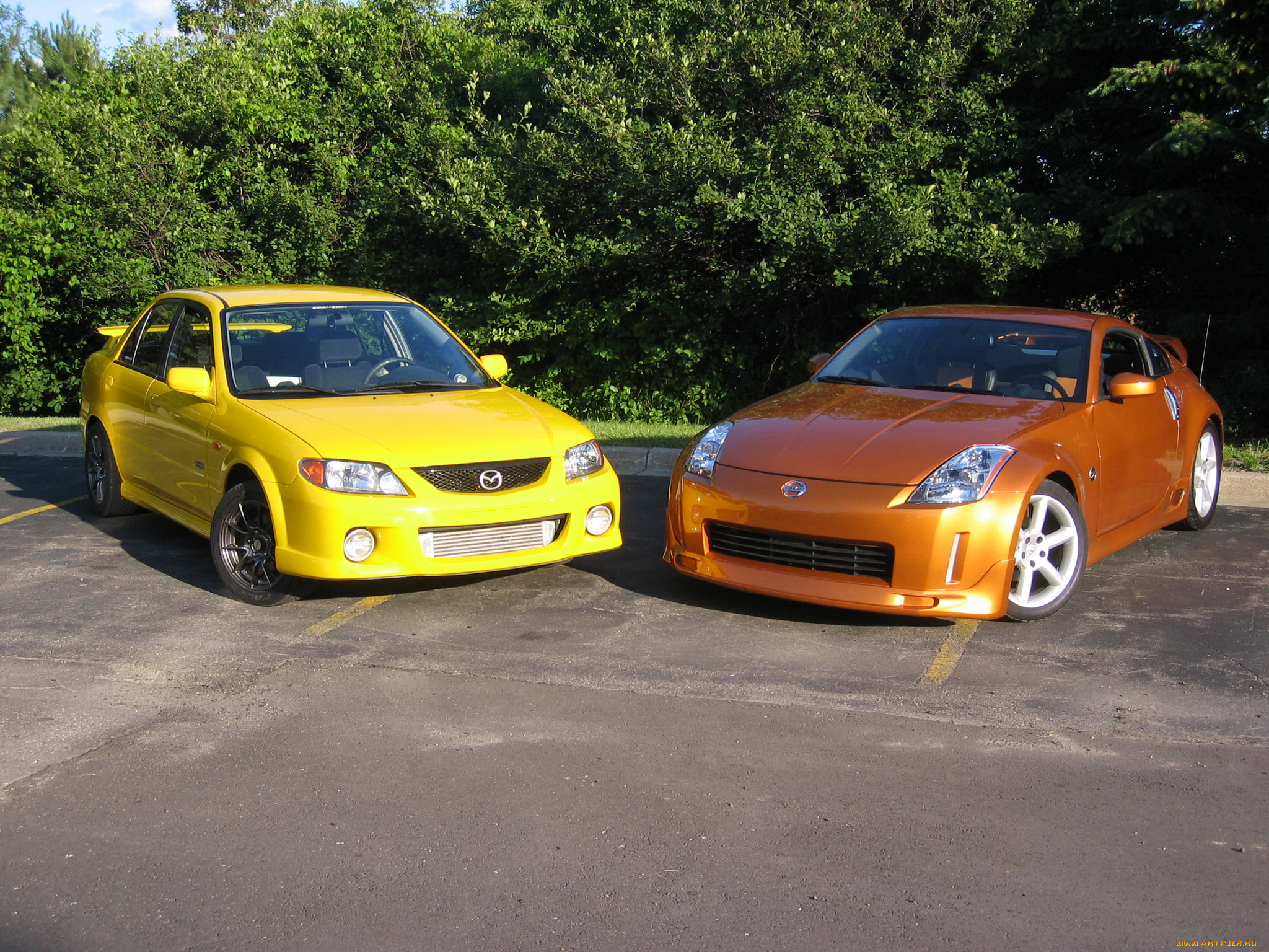 автомобили, разные, вместе