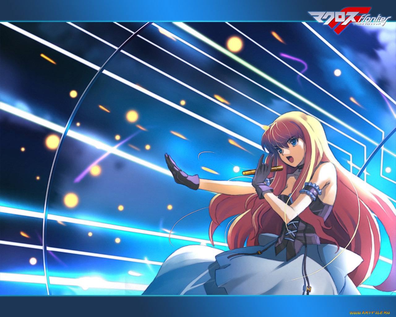 аниме, macross, frontier